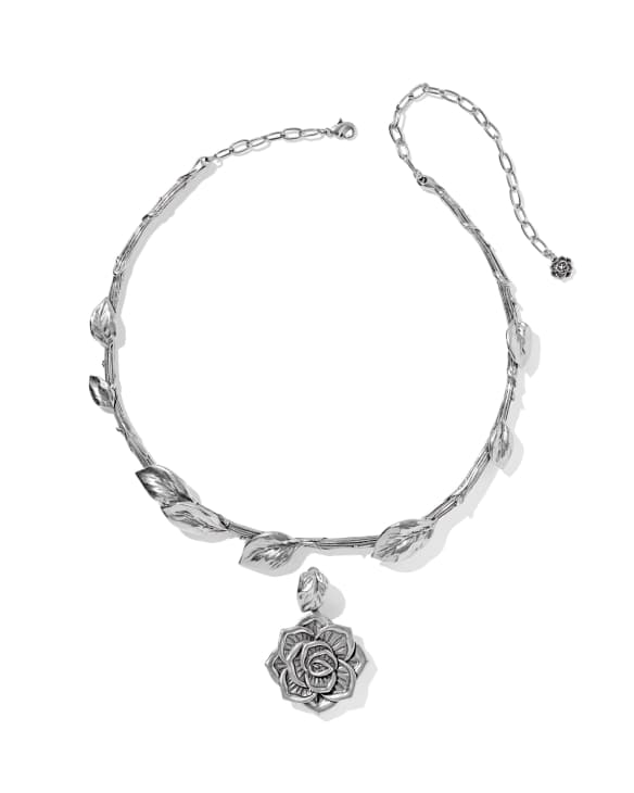 Ansel Vintage Silver Collar Necklace