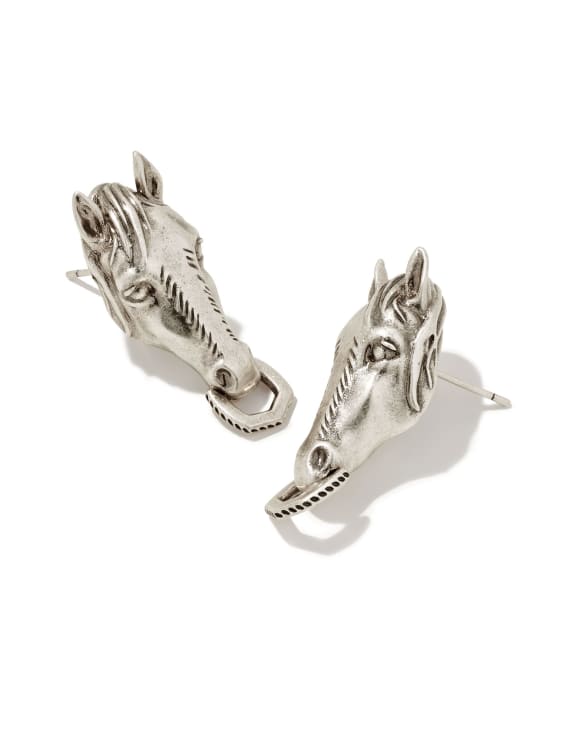 Beau Statement Earring in Vintage Silver