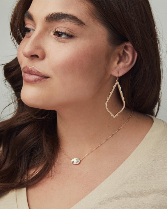 Sophee Drop Earrings in Rose Gold