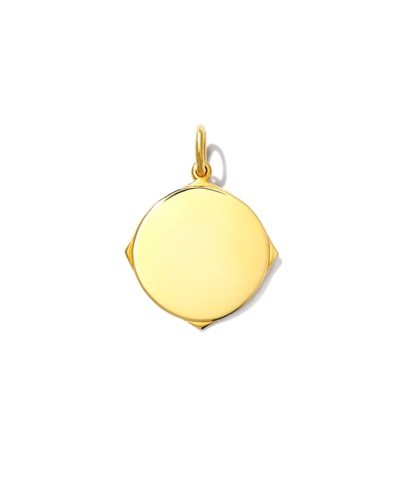 Celebration 18k Yellow Gold Vermeil Charm in White Sapphire