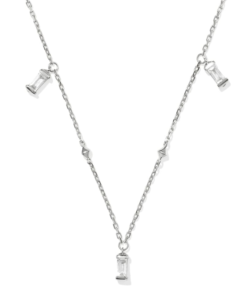 Blythe Sterling Silver Chain Bracelet in White Topaz