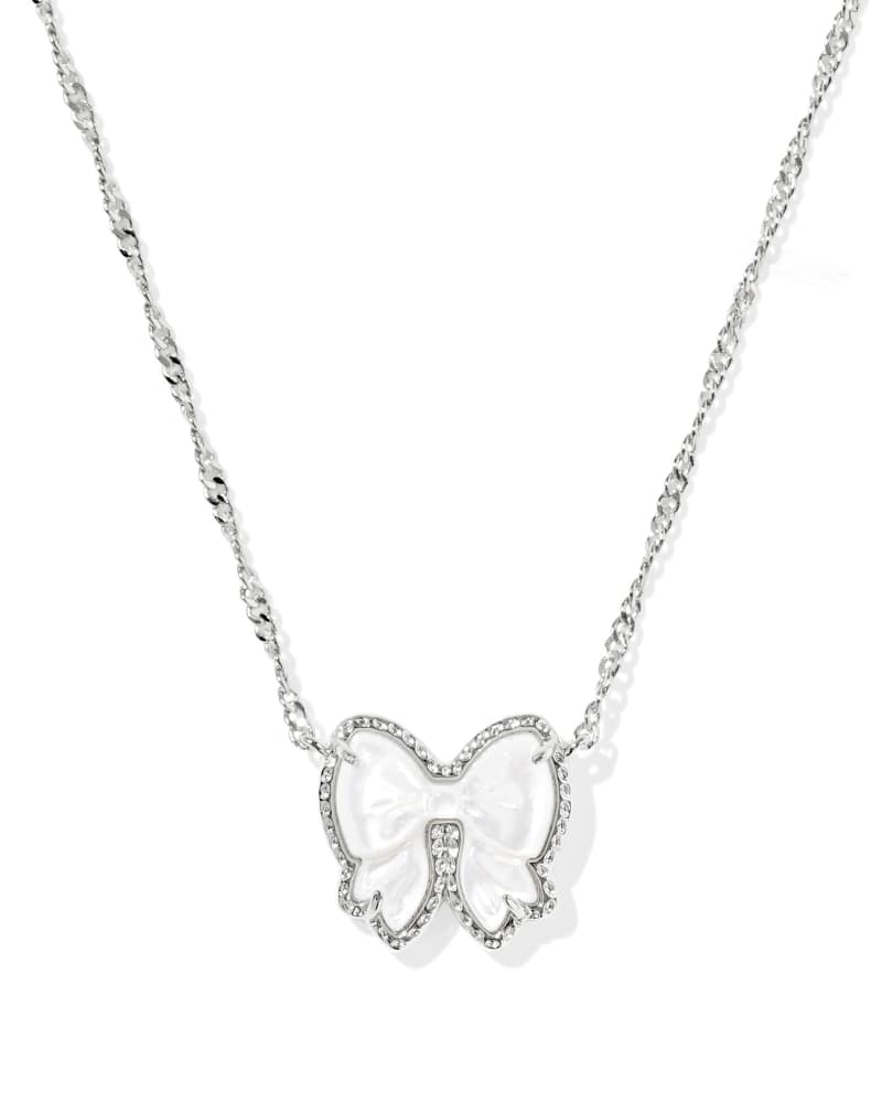 Haley Bow Short Pendant Necklace
