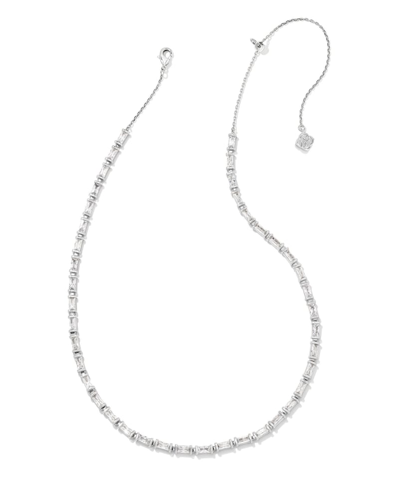 Kendra Scott Jae Star Pendant Necklace In White Crystal – MARY & MAK