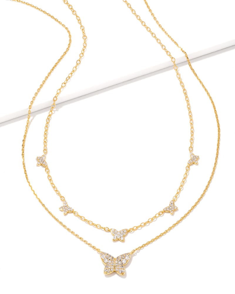 Gold Butterfly Necklace Simple … curated on LTK