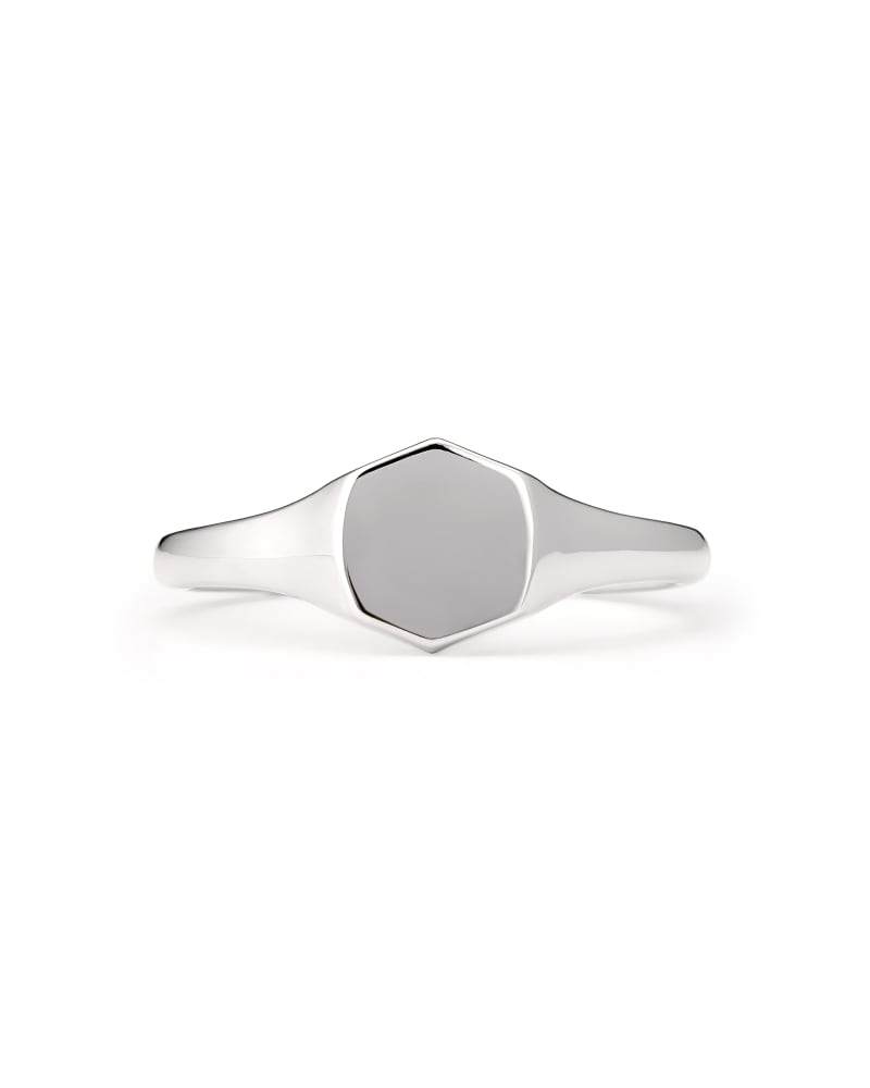 Davis Signet Ring in Sterling Silver