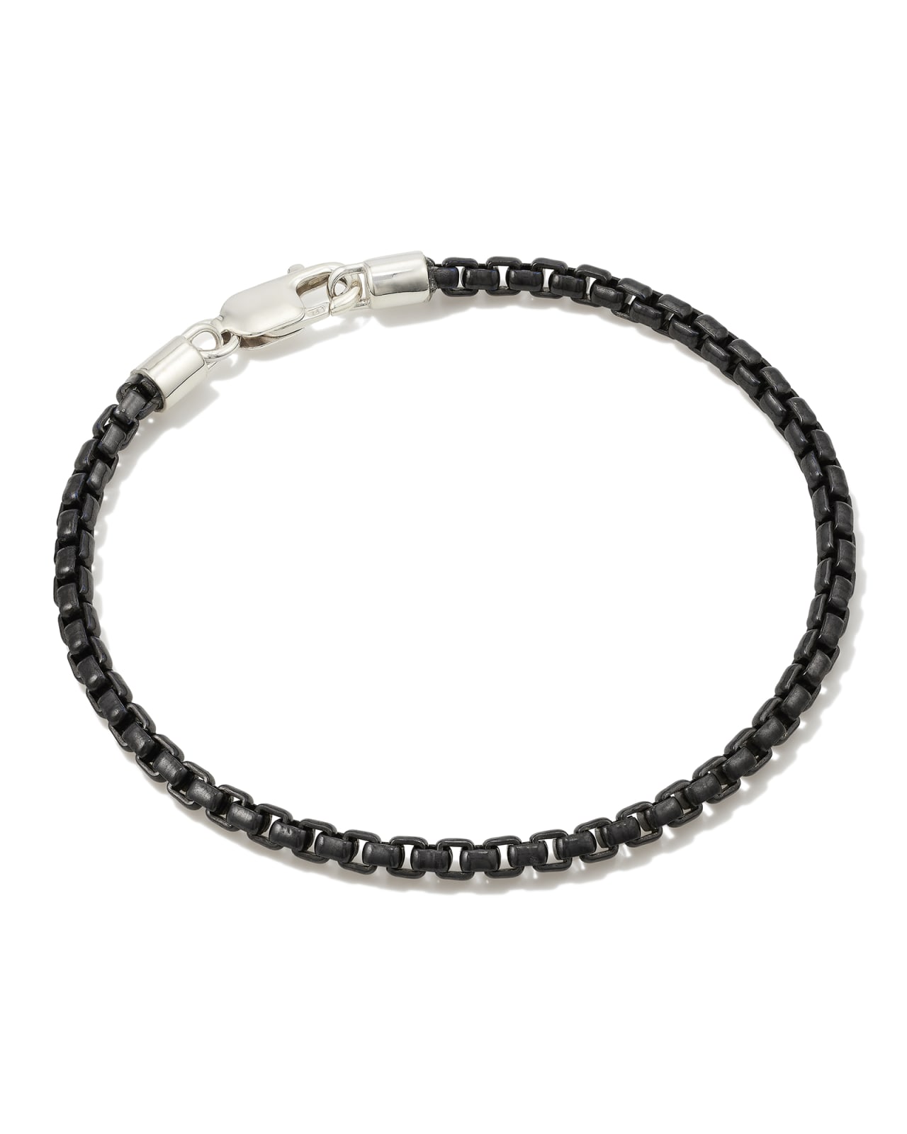 Men's Box Chain Bracelet - Sterling Silver