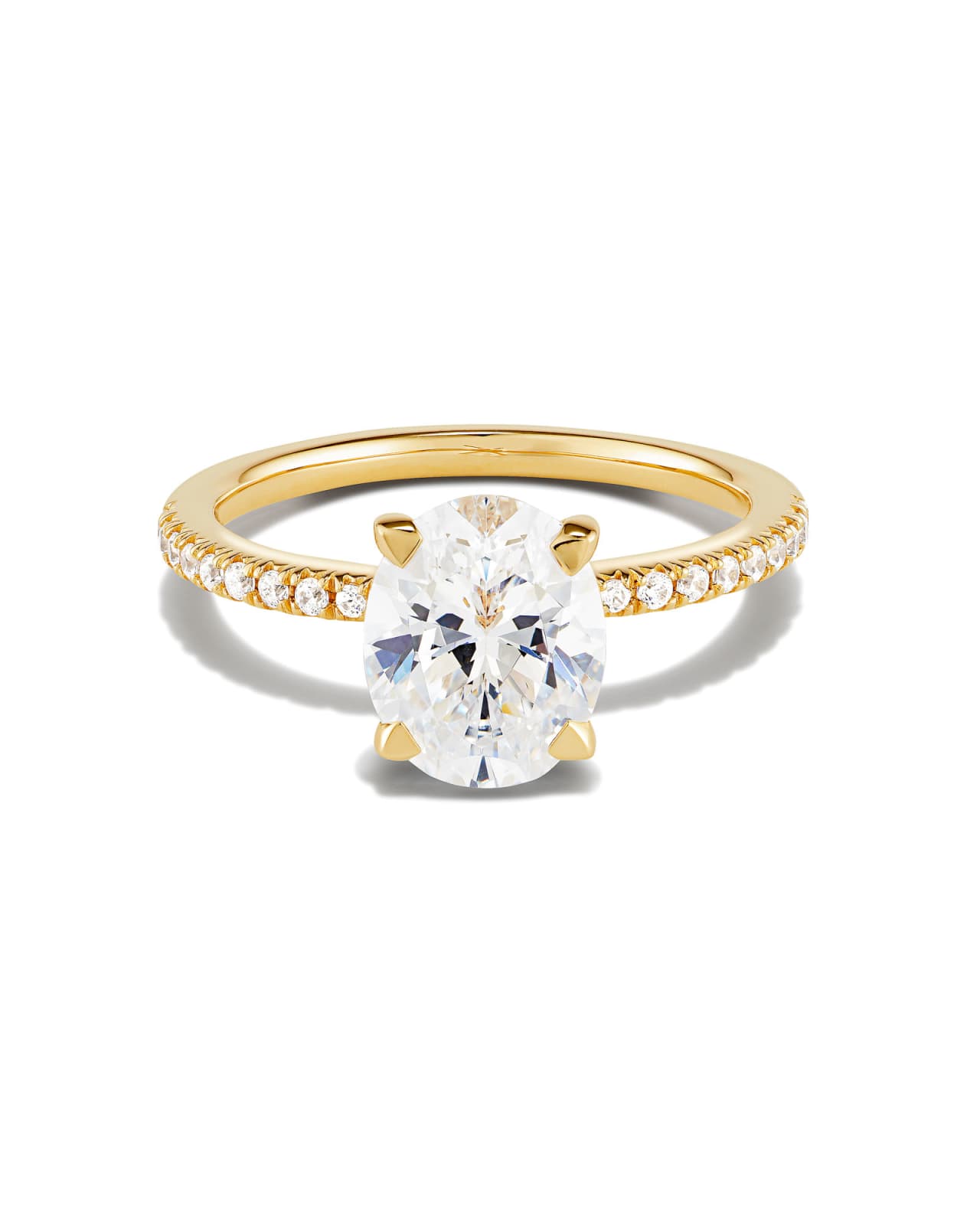 The Signature Oval Engagement Ring | 18K Yellow Gold