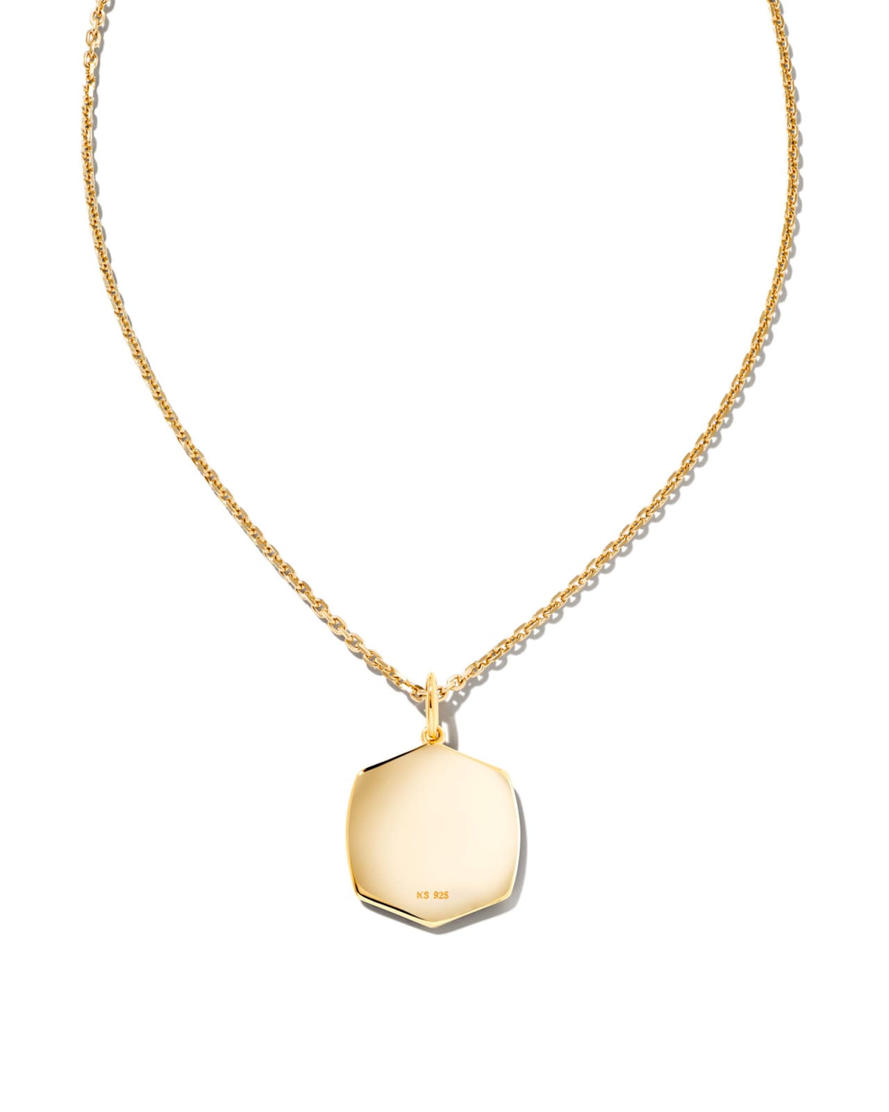 Davis 18k Gold Vermeil Luxe Charm Necklace in White Sapphire image number 2