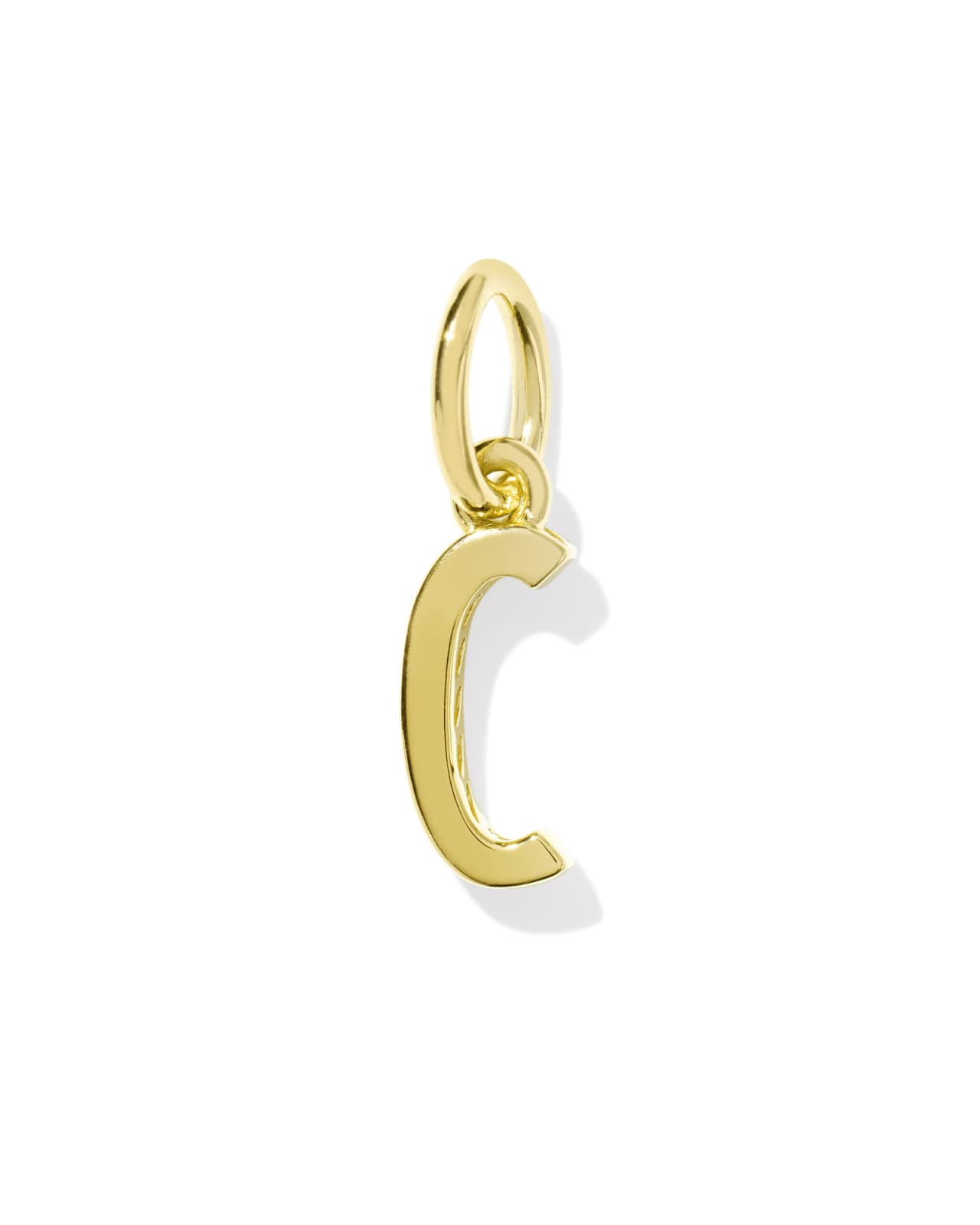 Metal Letter C 18k Gold Vermeil Charm image number 0