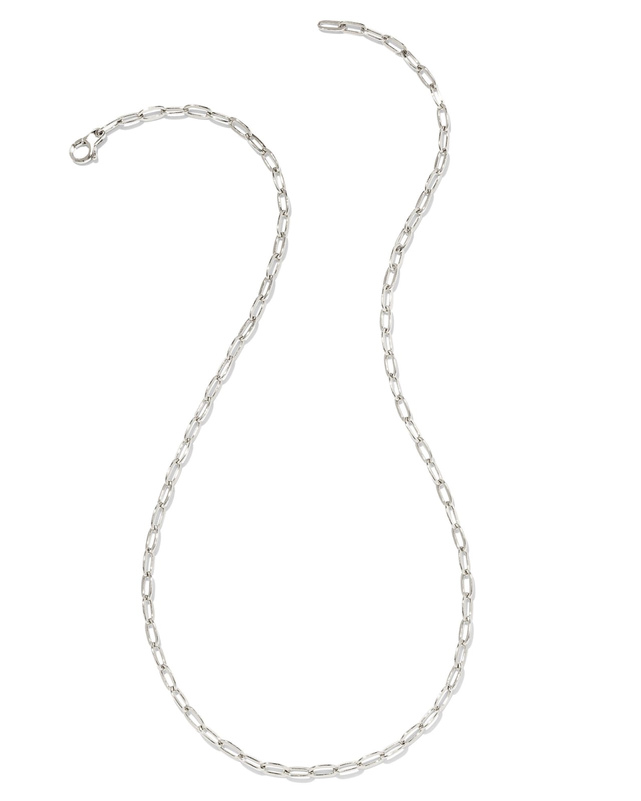 Small Paperclip Chain Necklace in Sterling Silver