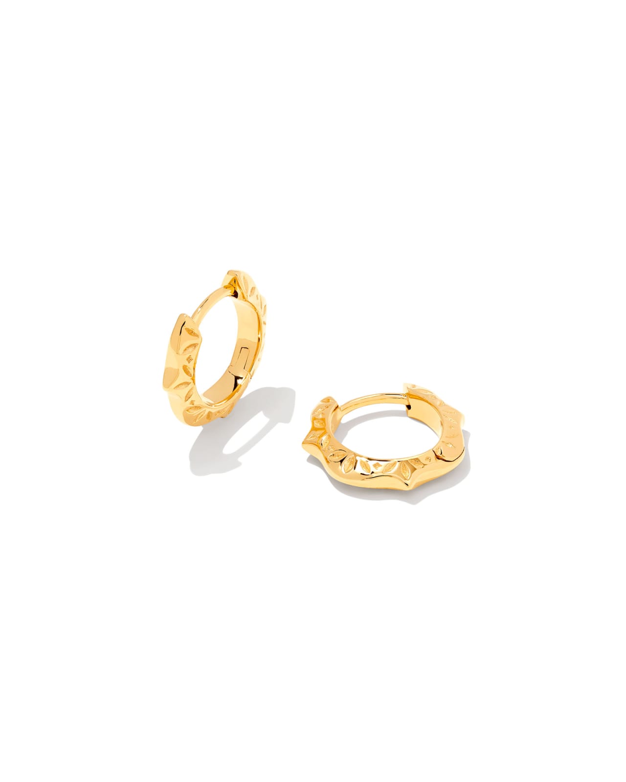 Sophee Huggie Earrings in 18k Gold Vermeil image number 0