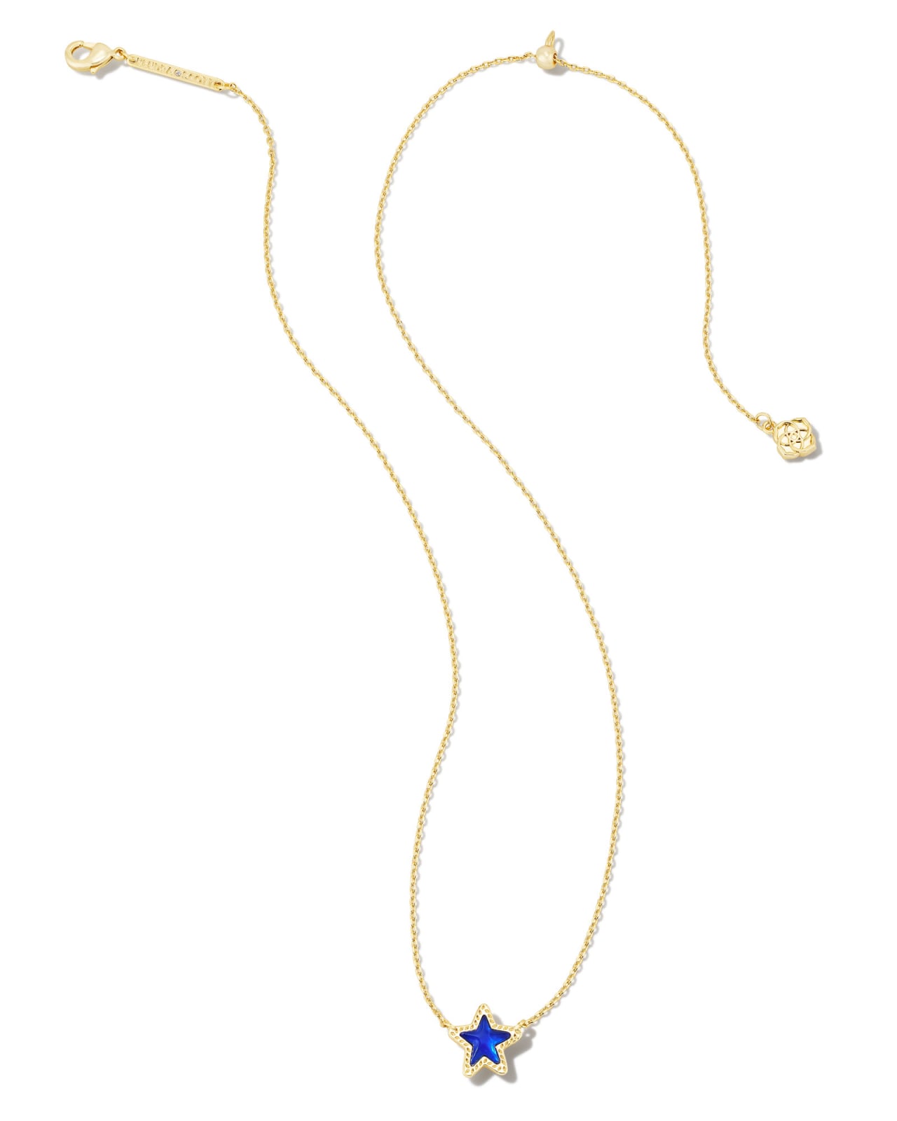 Jae Star Gold Pendant Necklace in Blue Drusy | Kendra Scott