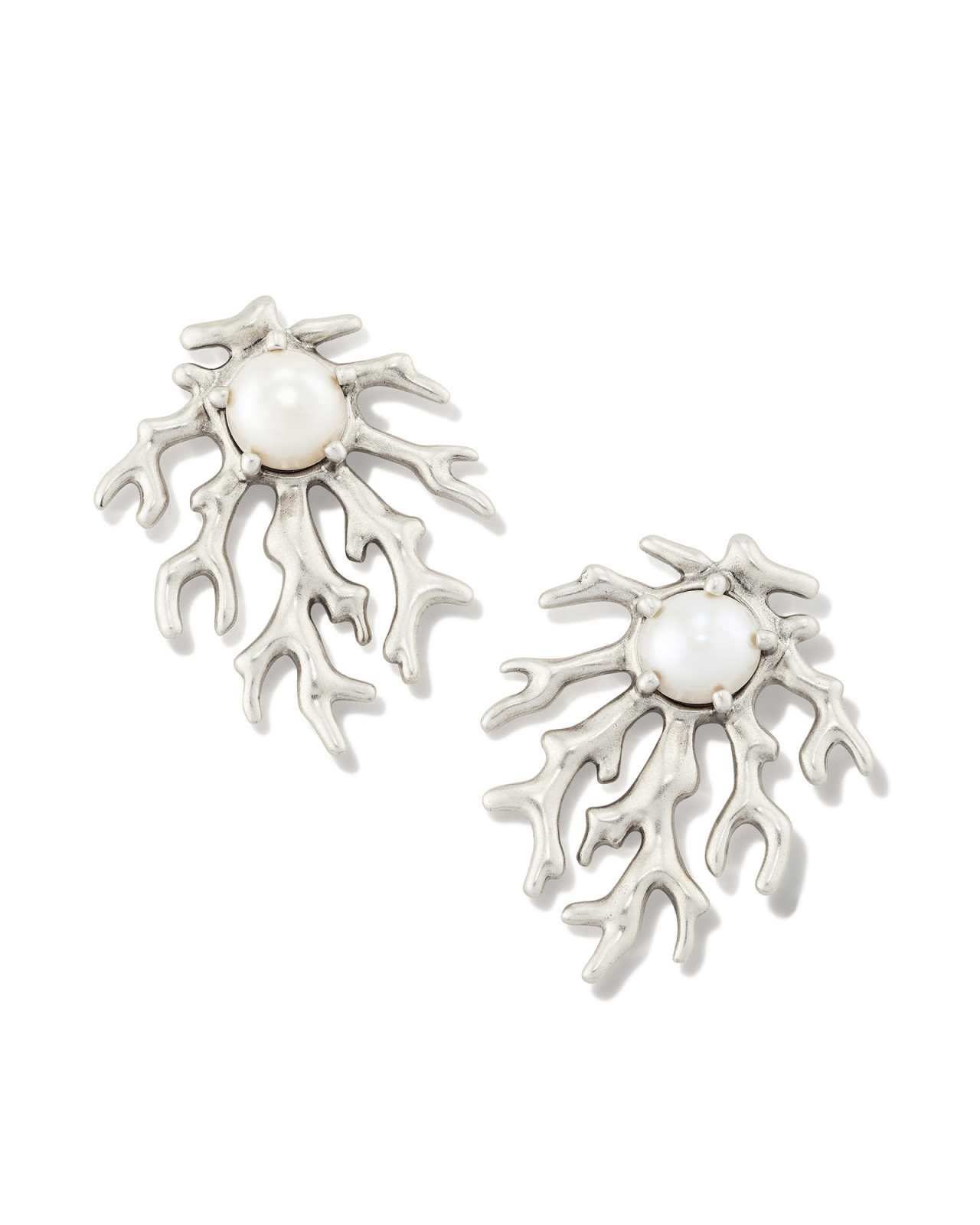 Shea Statement Stud Earrings in Vintage Silver image number 0