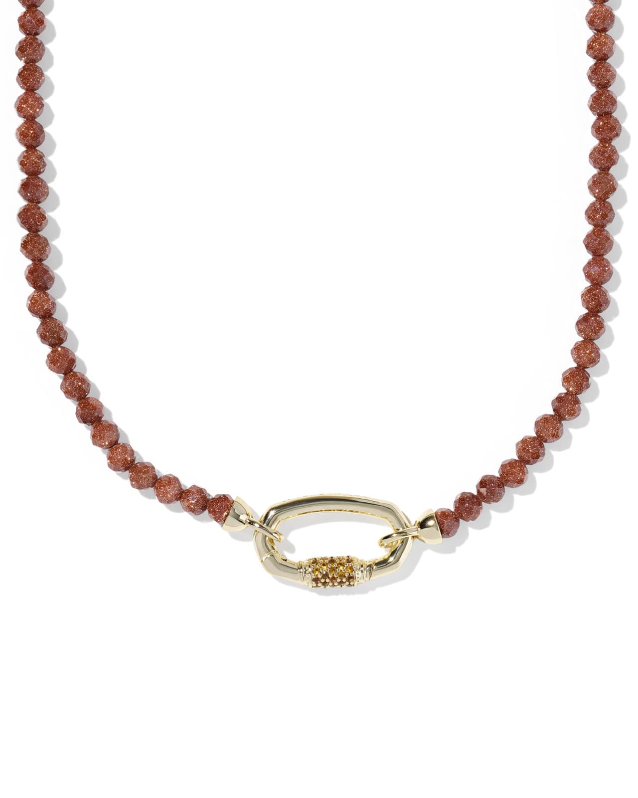 Emery Gold Beaded Strand Necklace image number 0