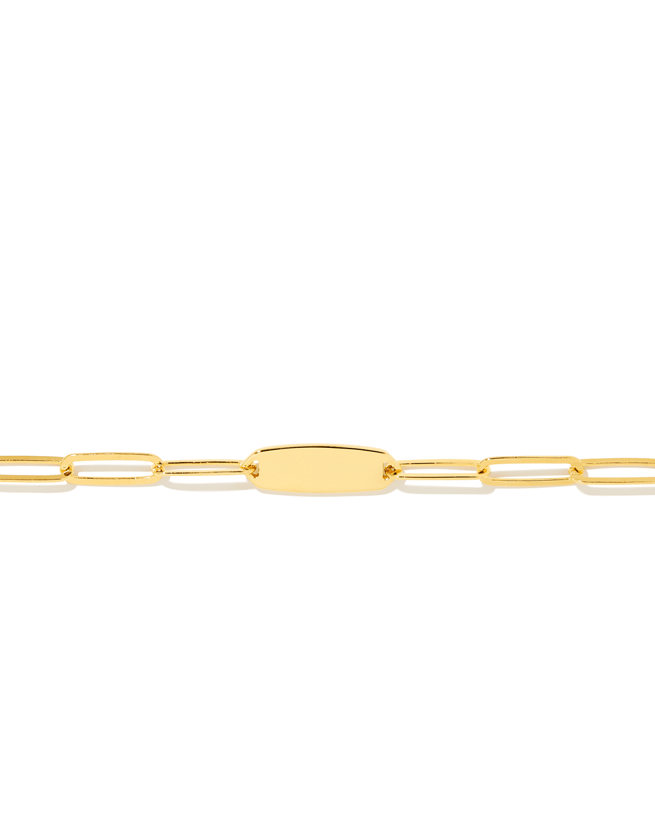 Large Paperclip Chain Bracelet in 18k Yellow Gold Vermeil