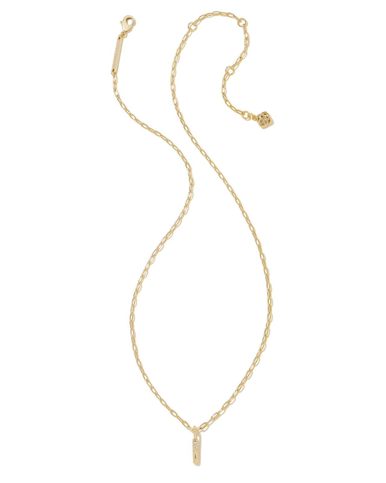 BAR JEWELLERY Letter V Pendant Necklace - Farfetch