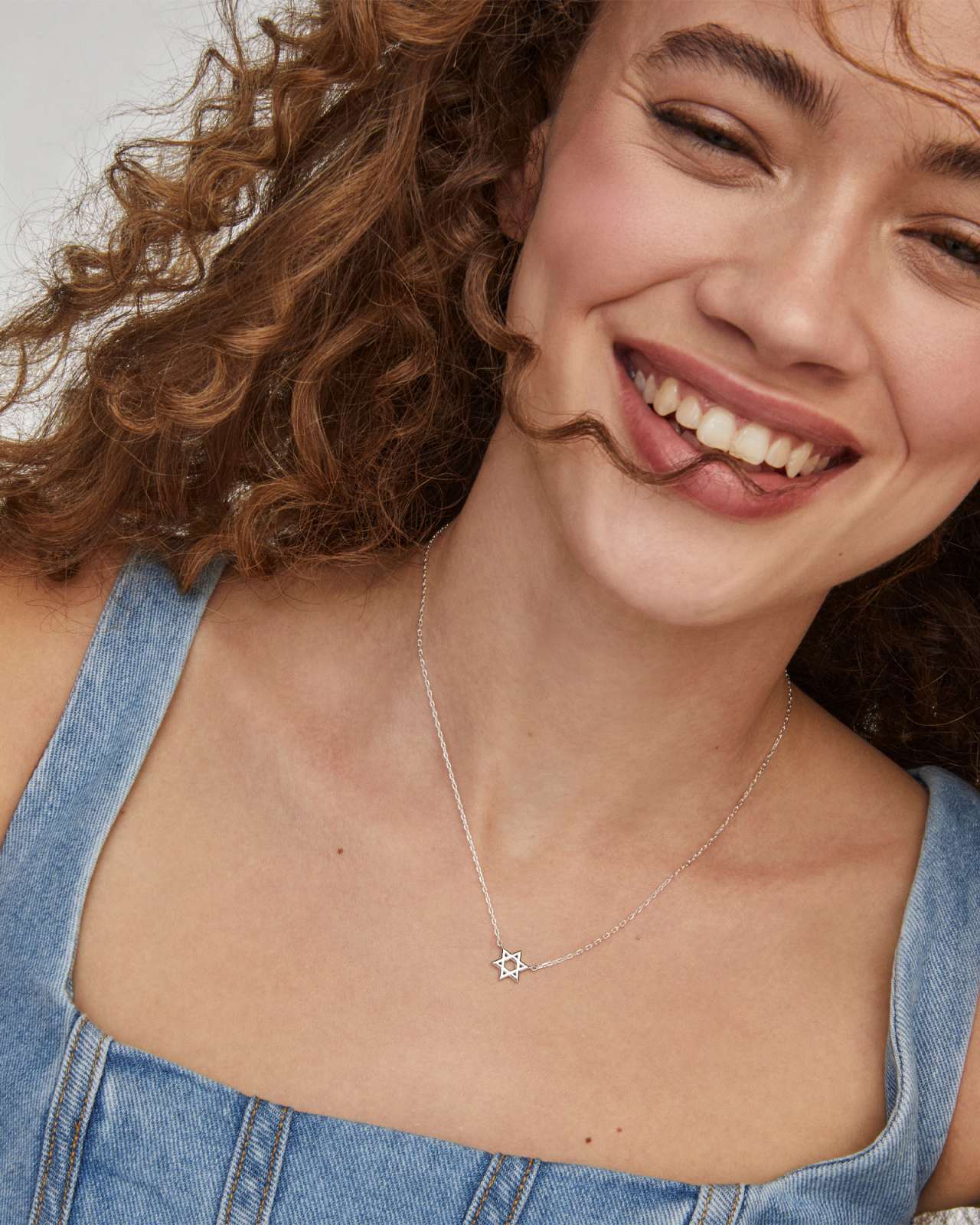 Star of David Pendant Necklace in Sterling Silver