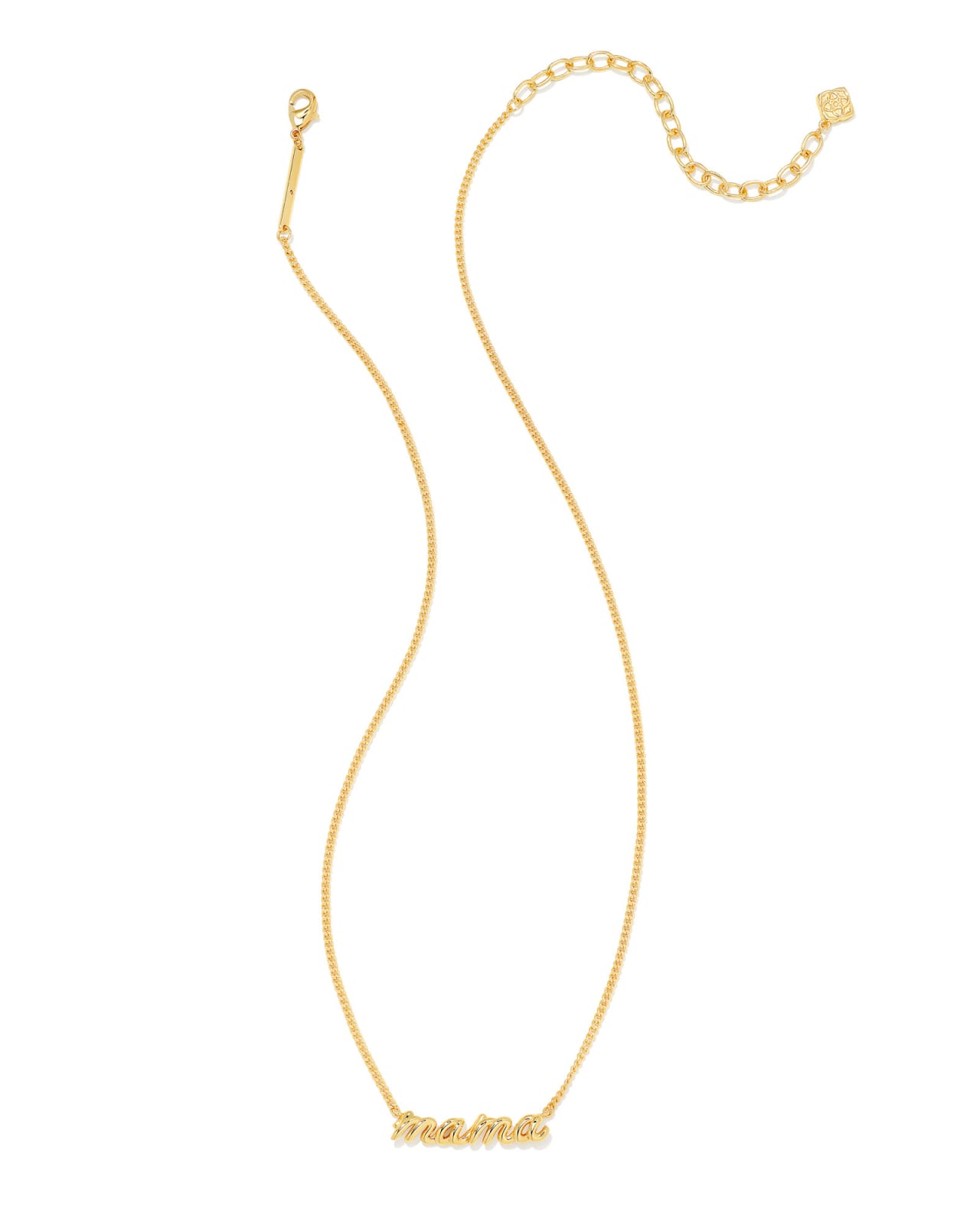 Mama Script Pendant Necklace in Gold | Kendra Scott