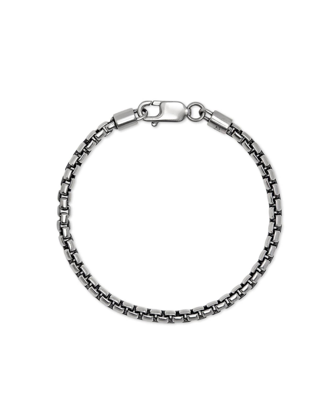 Men's Box Chain Bracelet - Sterling Silver