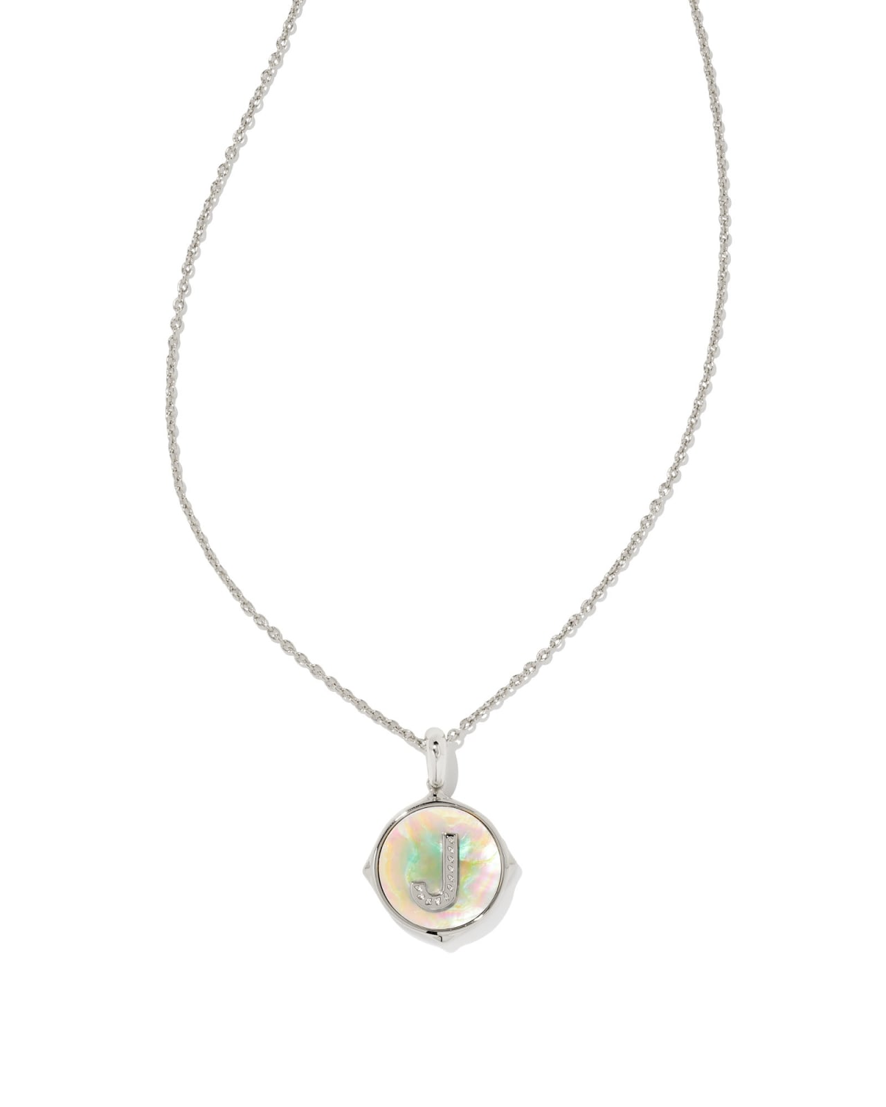 Kendra Scott Letter Disc Pendant Necklace