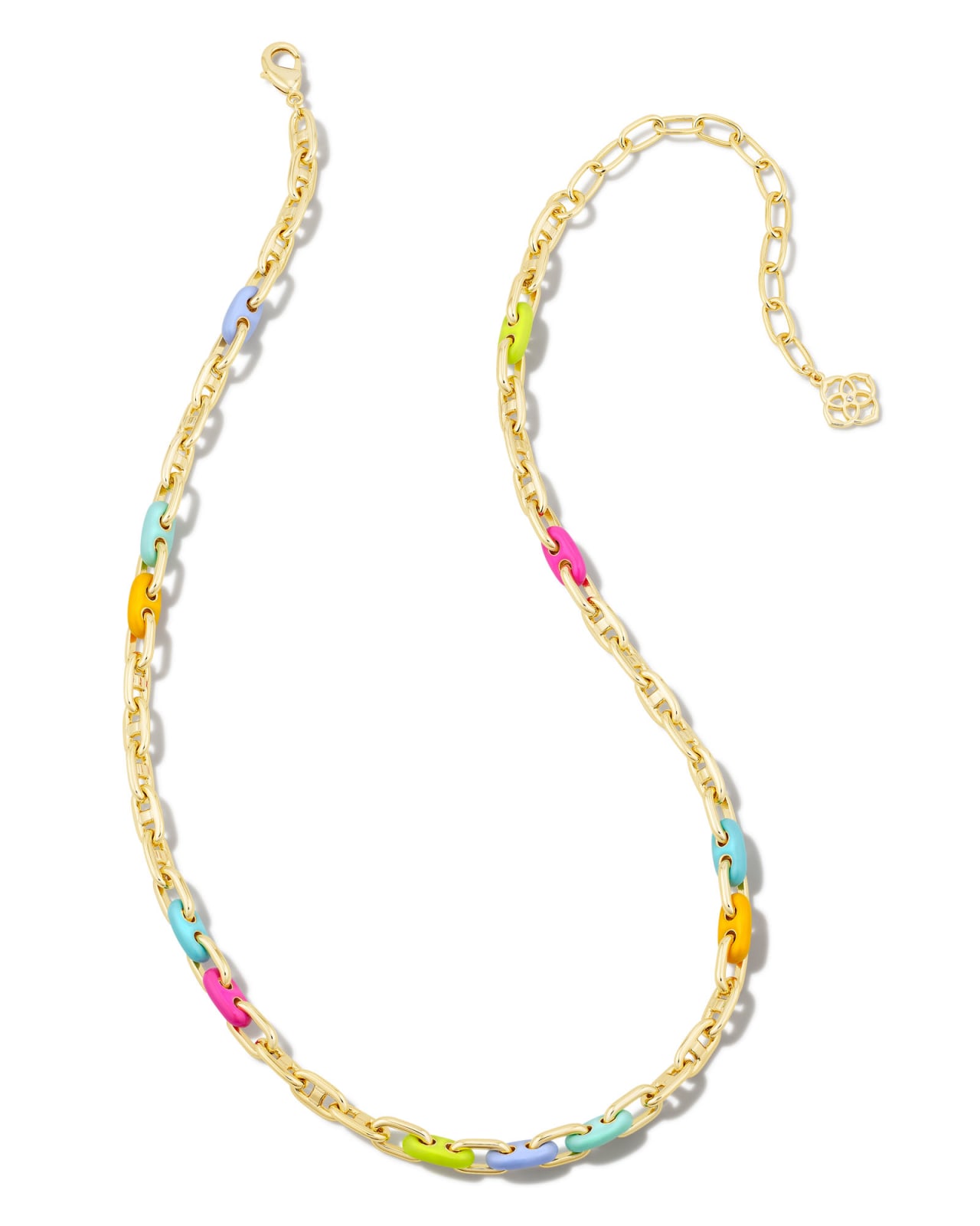 Bailey Gold Chain Necklace in Rainbow Multi Mix | Kendra Scott