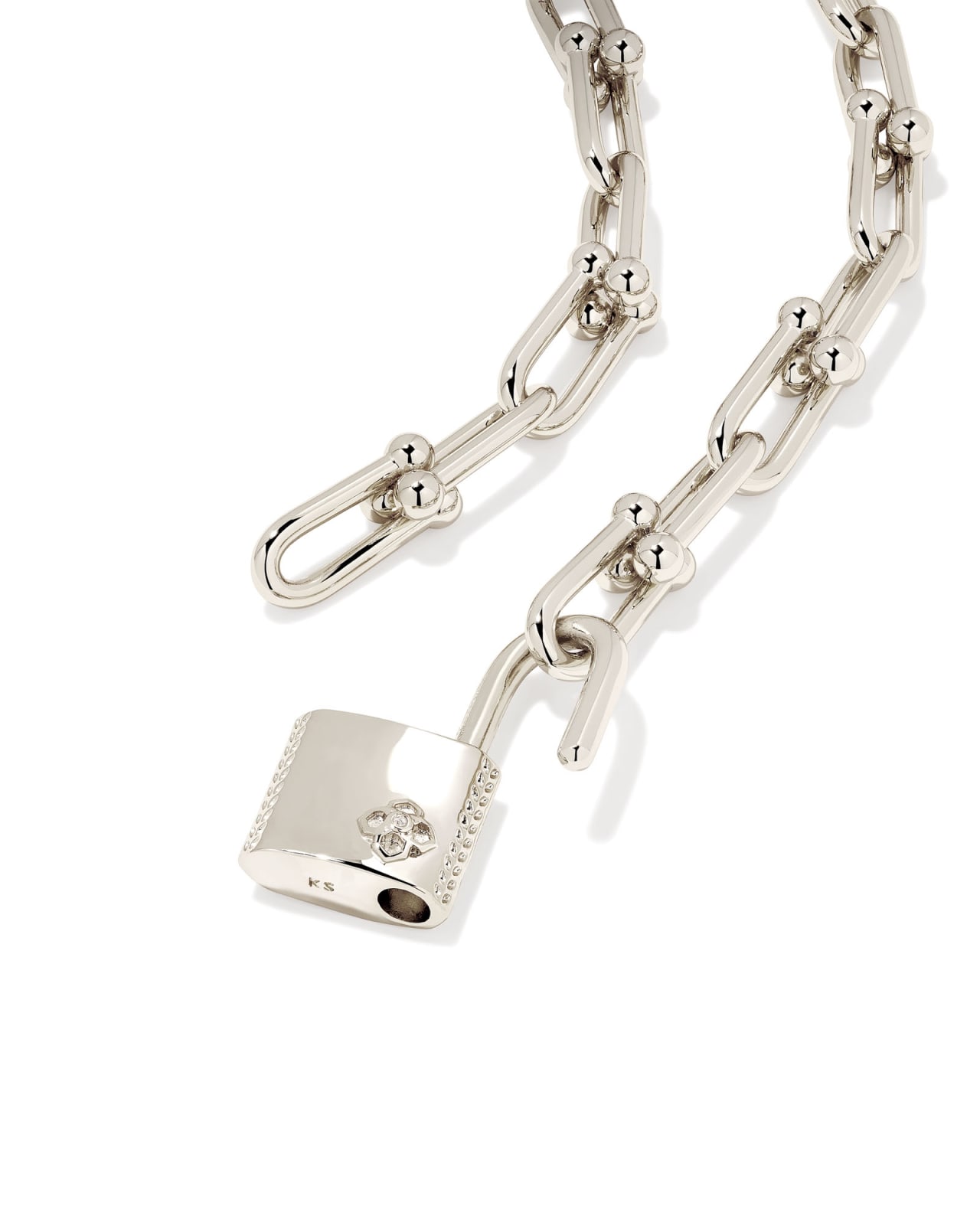 Louis Vuitton 18K Gold Luggage Padlock Charm Chain Bracelet