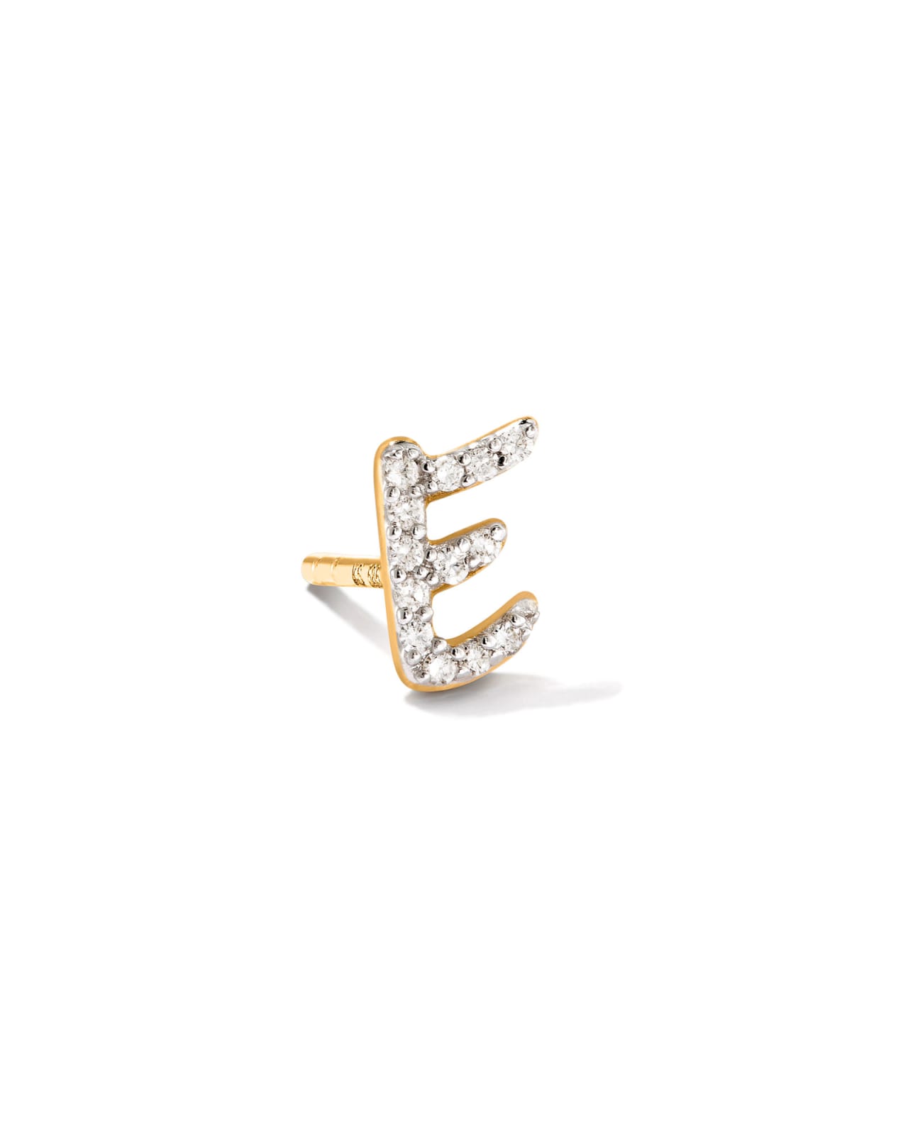 Single Gem Stud Earring- 14K Gold