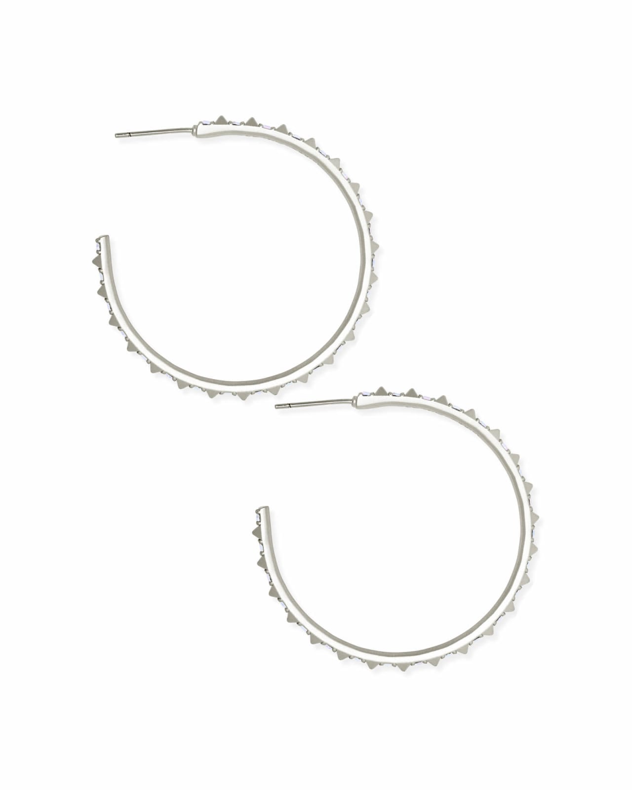 Veronica Hoop Earrings in Silver