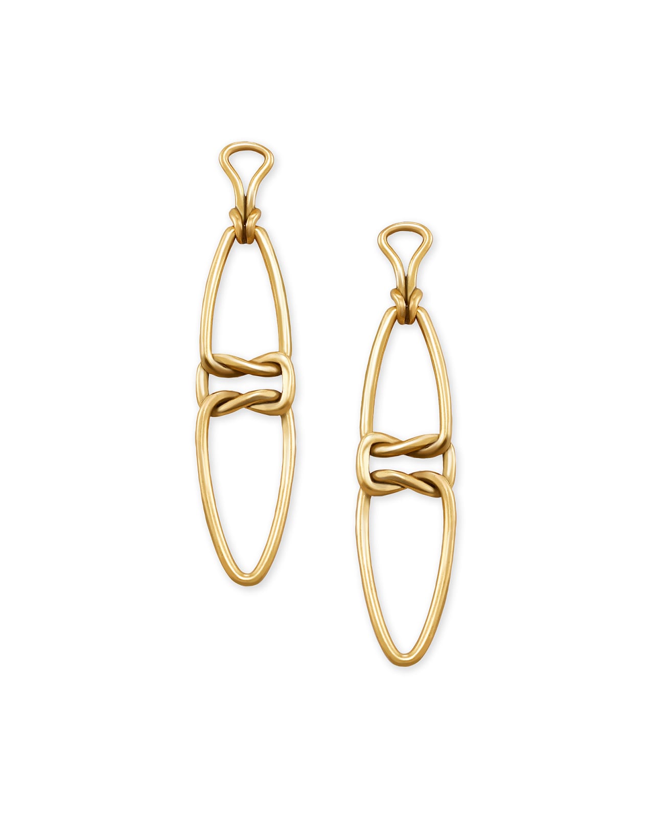 Fallyn Linear Earrings In Gold image number 0