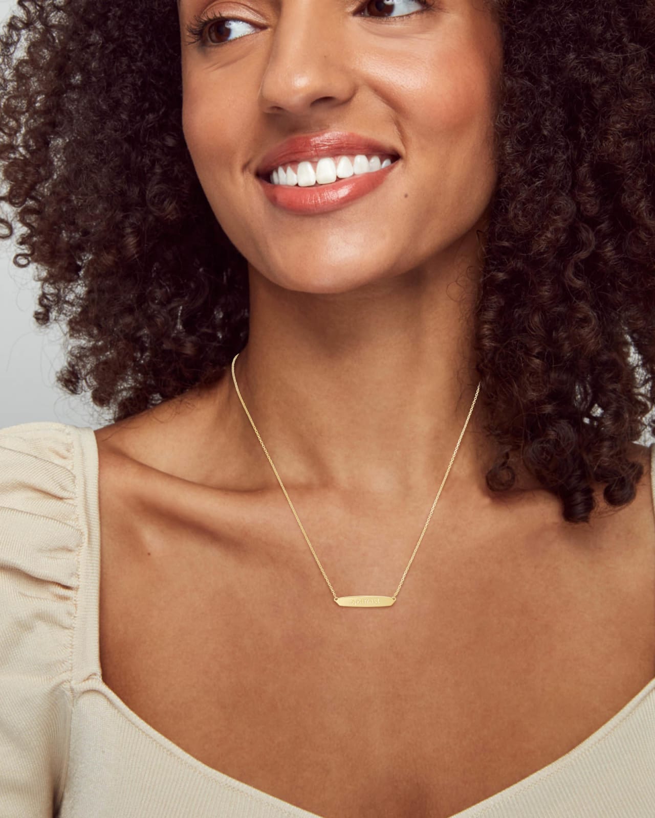 Mattie Bar Pendant Necklace In 18k Gold Vermeil Kendra 40 OFF