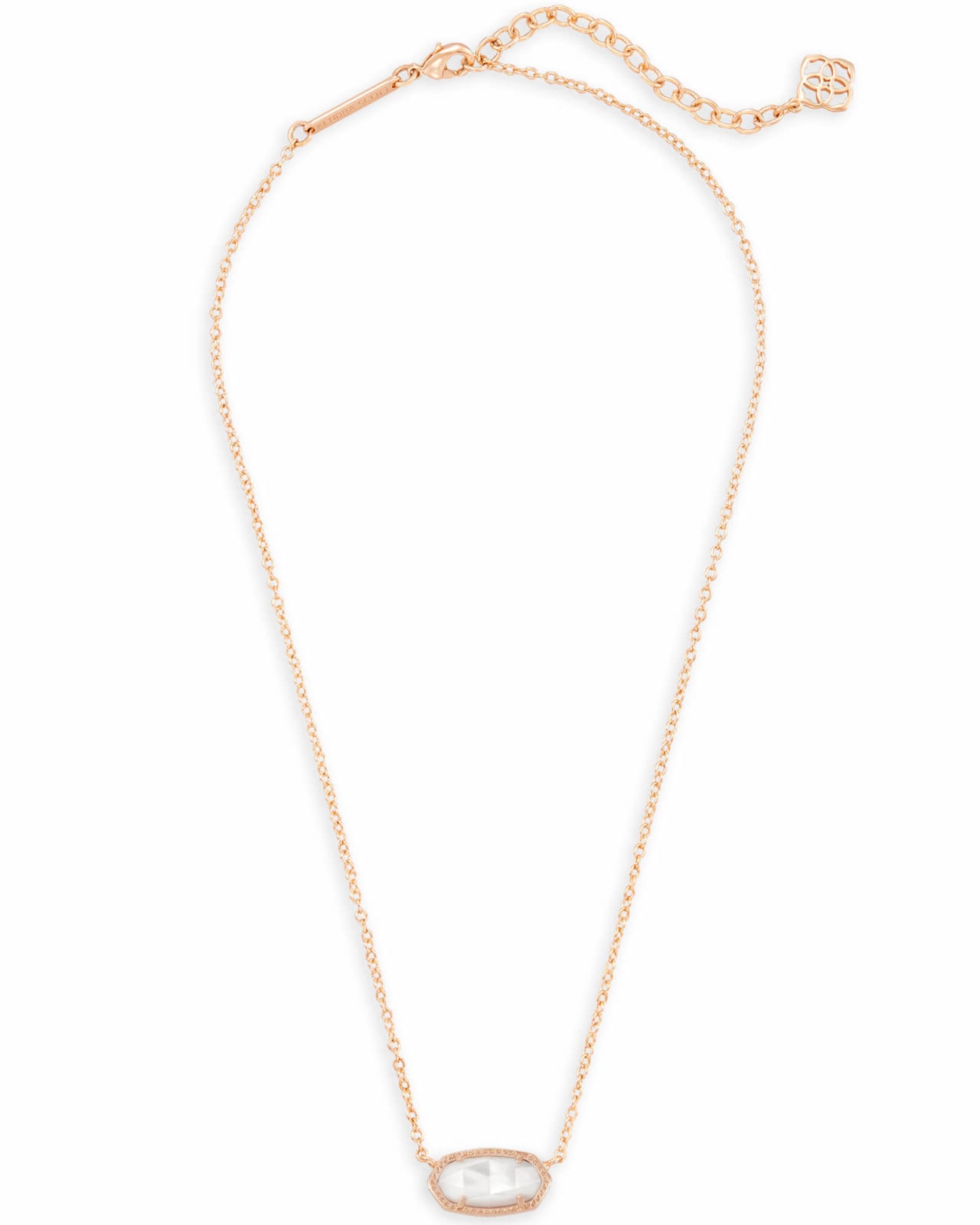 Kendra Scott Elisa 15 Yellow Mother-of-Pearl Pendant Necklace