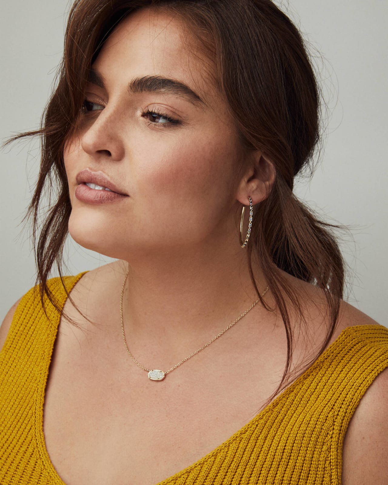 Elisa Gold Texas Necklace in Ivory Mother-of-Pearl | Kendra Scott