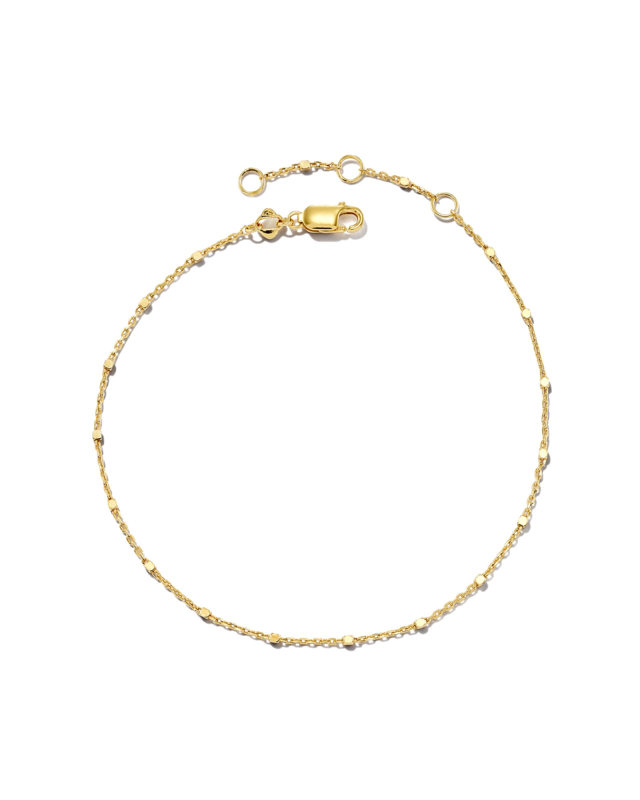 Single Satellite Chain Bracelet in Sterling Silver & 18k Yellow Gold Vermeil image number 0