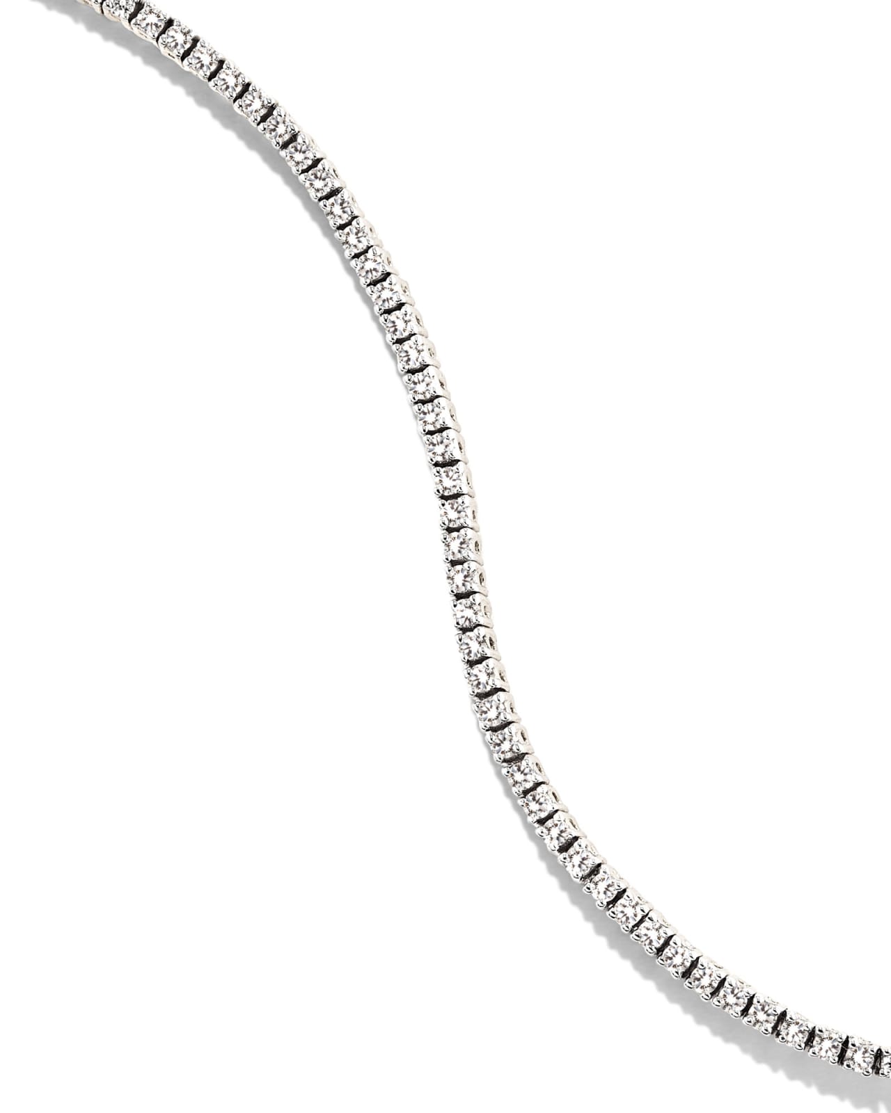 14k White Gold Tennis Bracelet in White Diamond