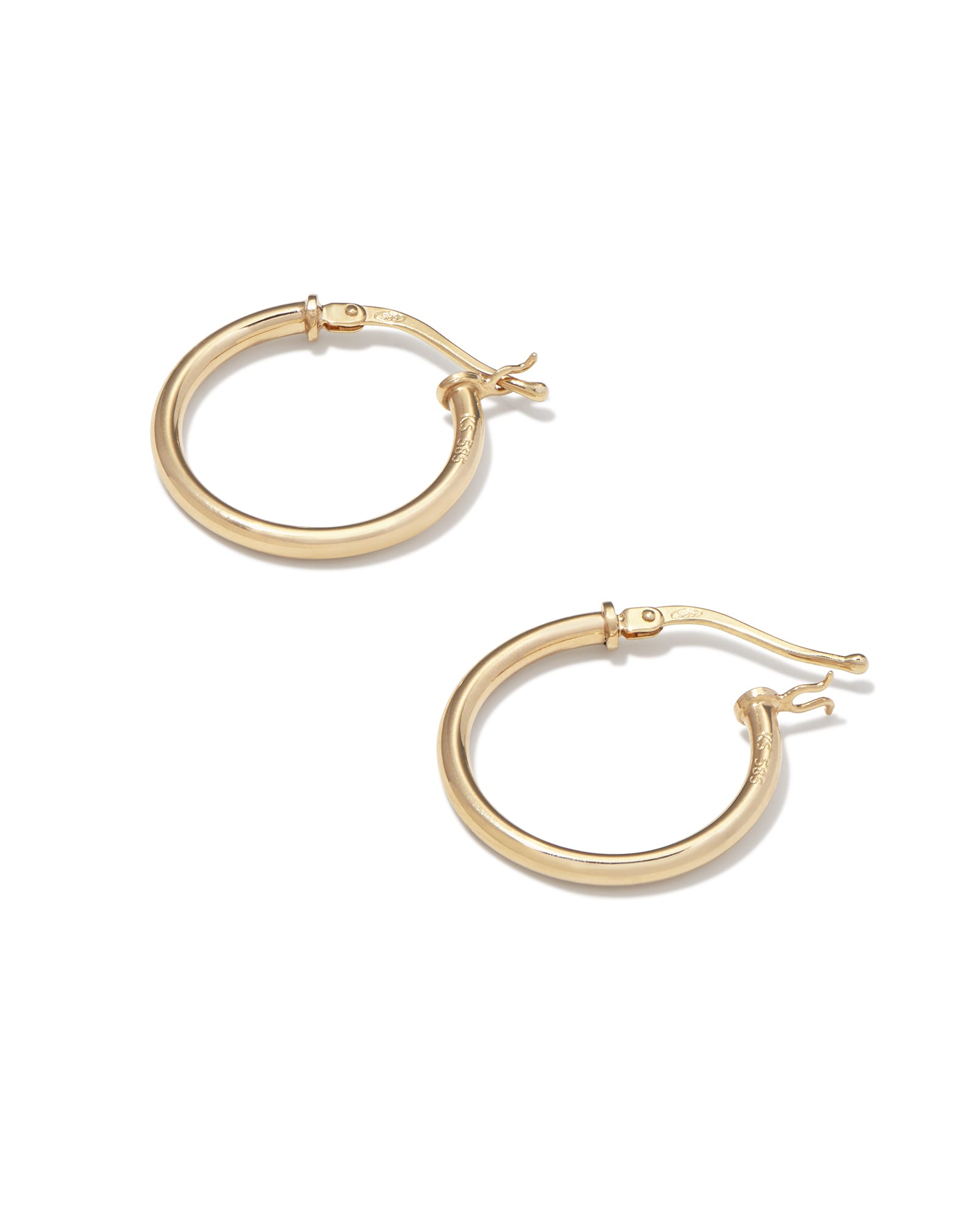 Koa Hoop Earrings in 14K Gold by B & Iya | Portland’s Independent Jewelry Store Small