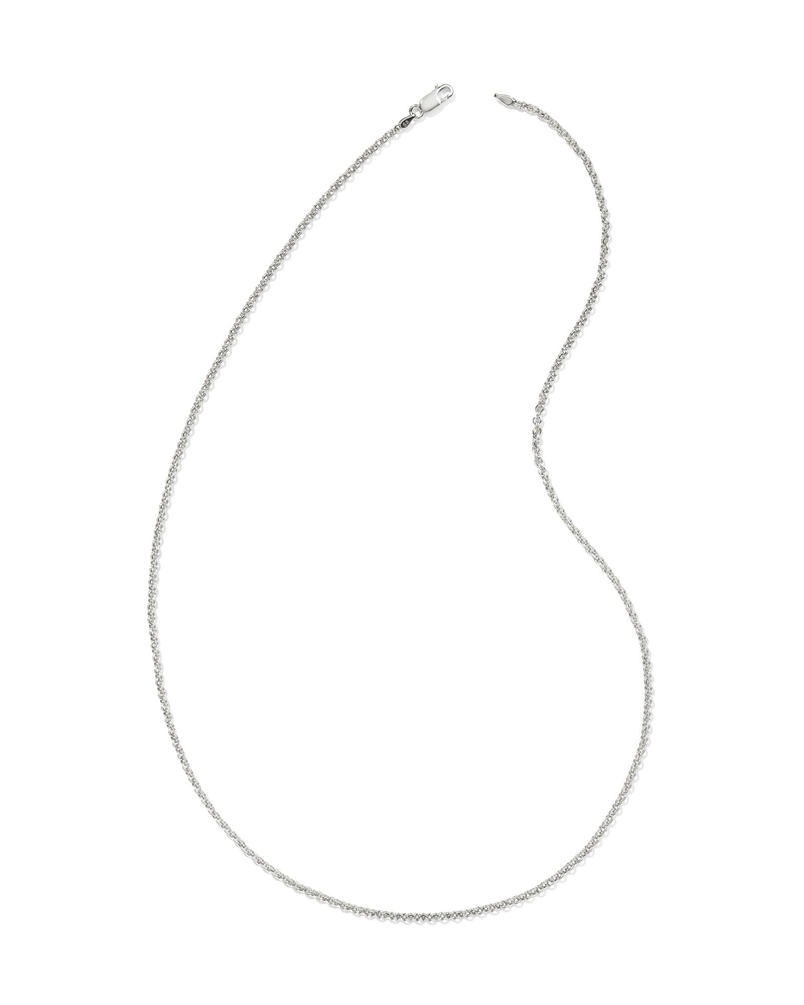 Axel 24" Chain Necklace Oxidized Sterling Silver