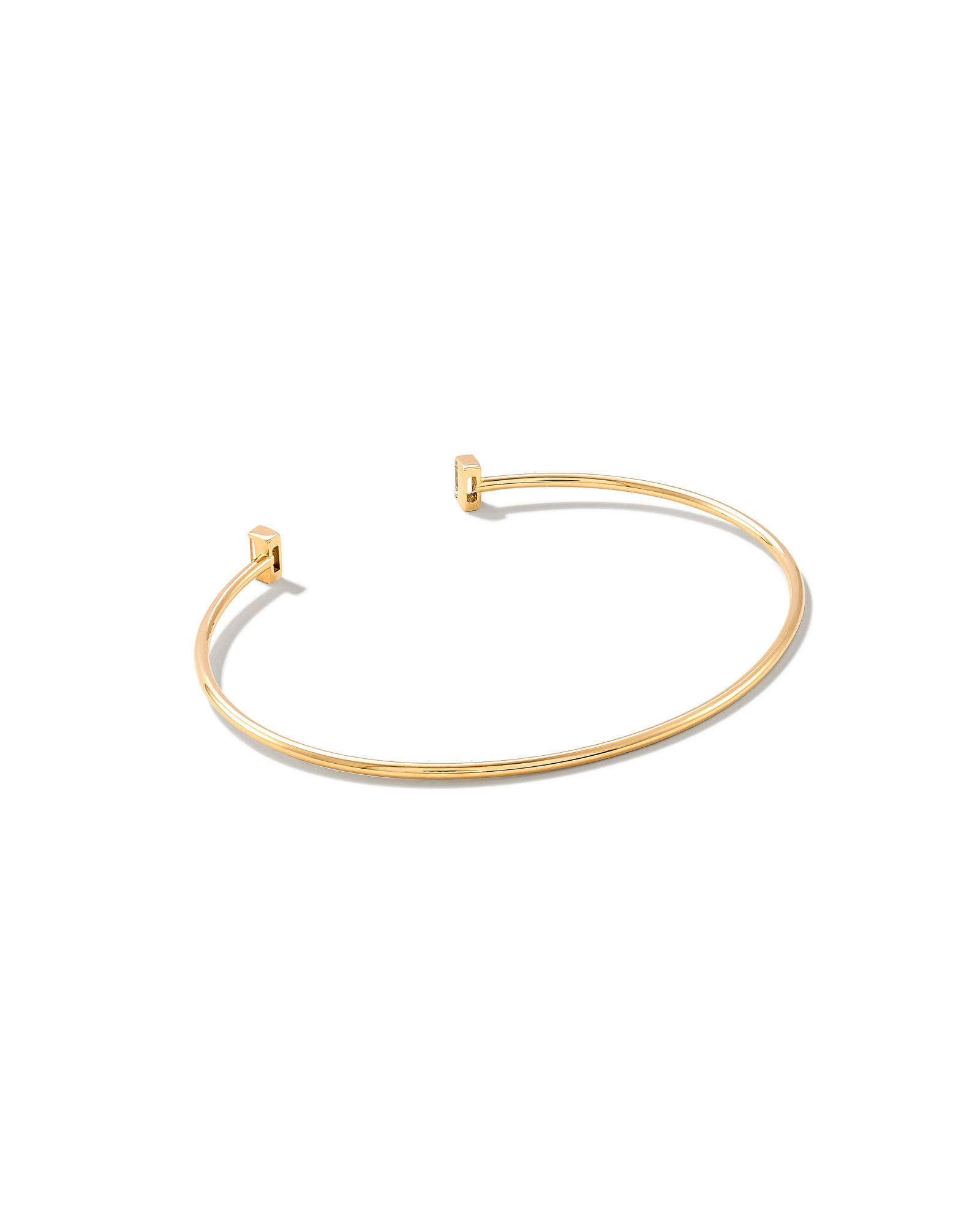 14K Gold Thin Cuff Bracelet