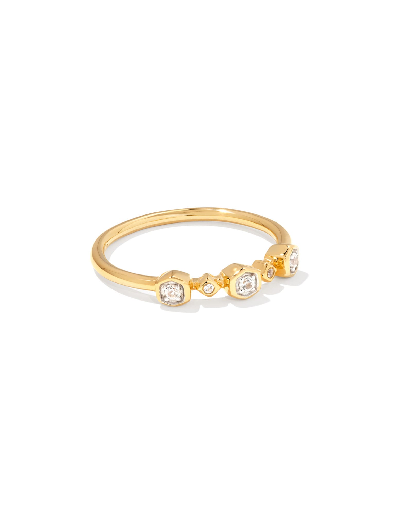 Davie 18k Gold Vermeil Trio Delicate Bracelet in White Sapphire | Kendra  Scott