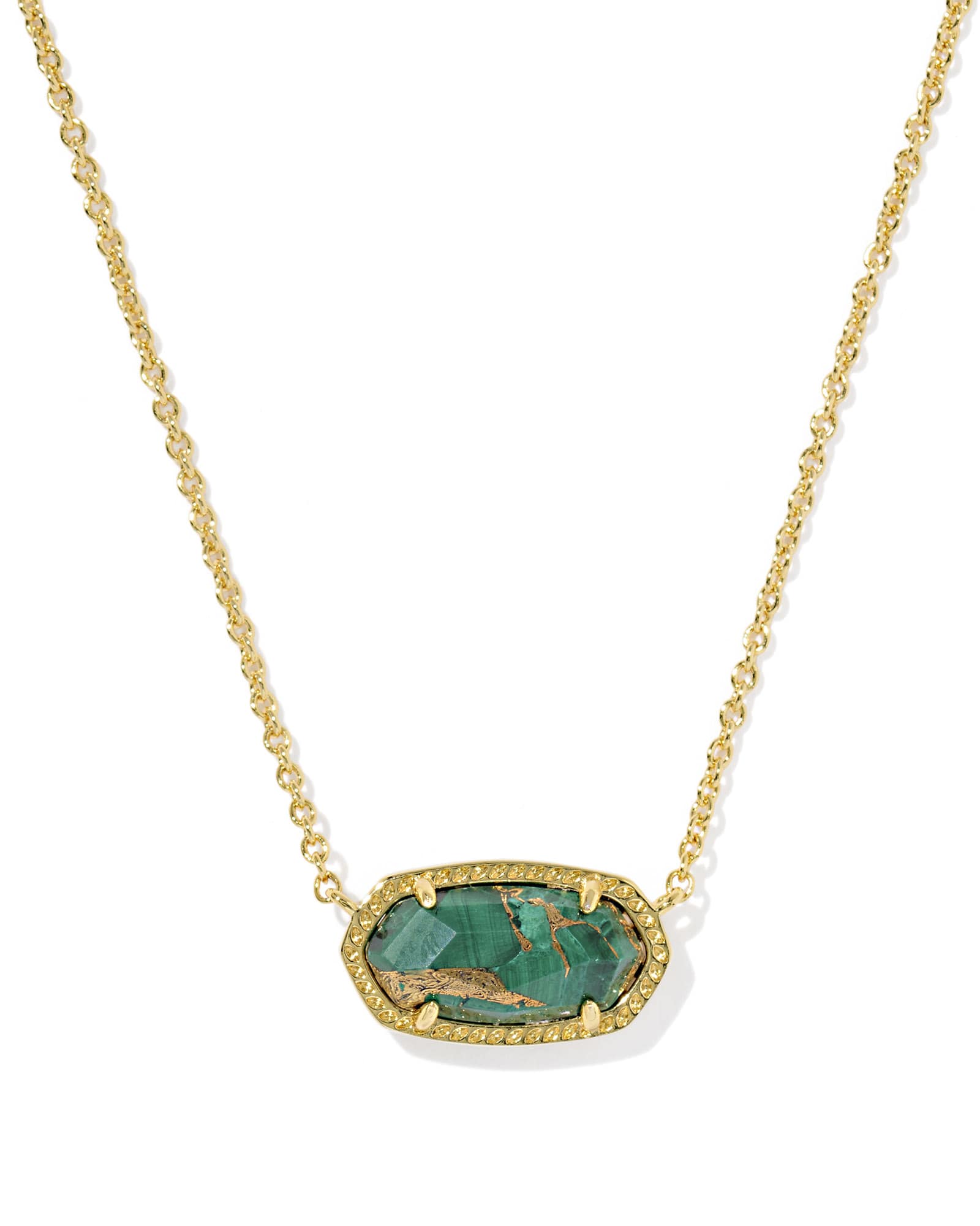 Kendra Scott Elisa Pendant Necklace Green