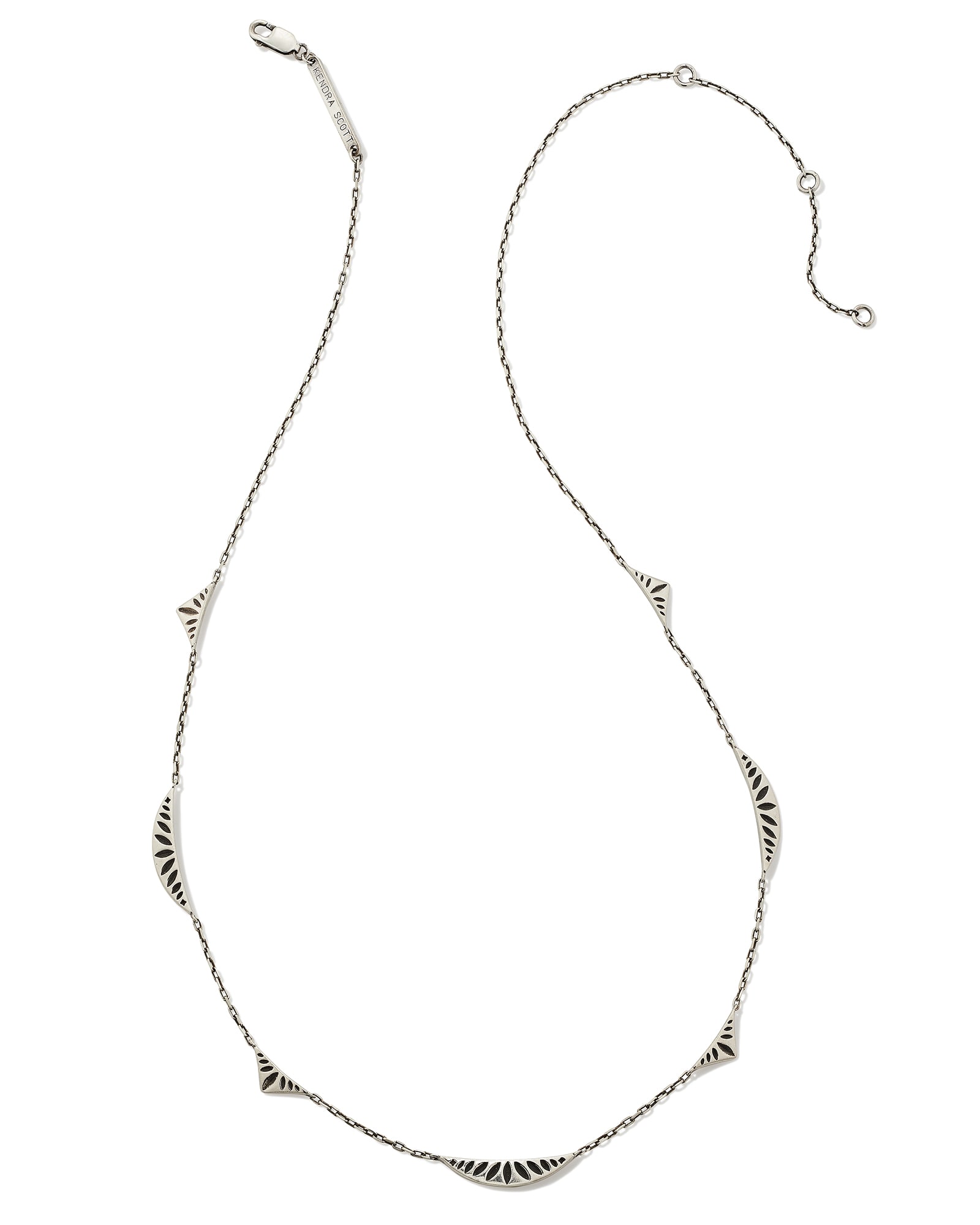 Sophee Strand Necklace in Oxidized Sterling Silver