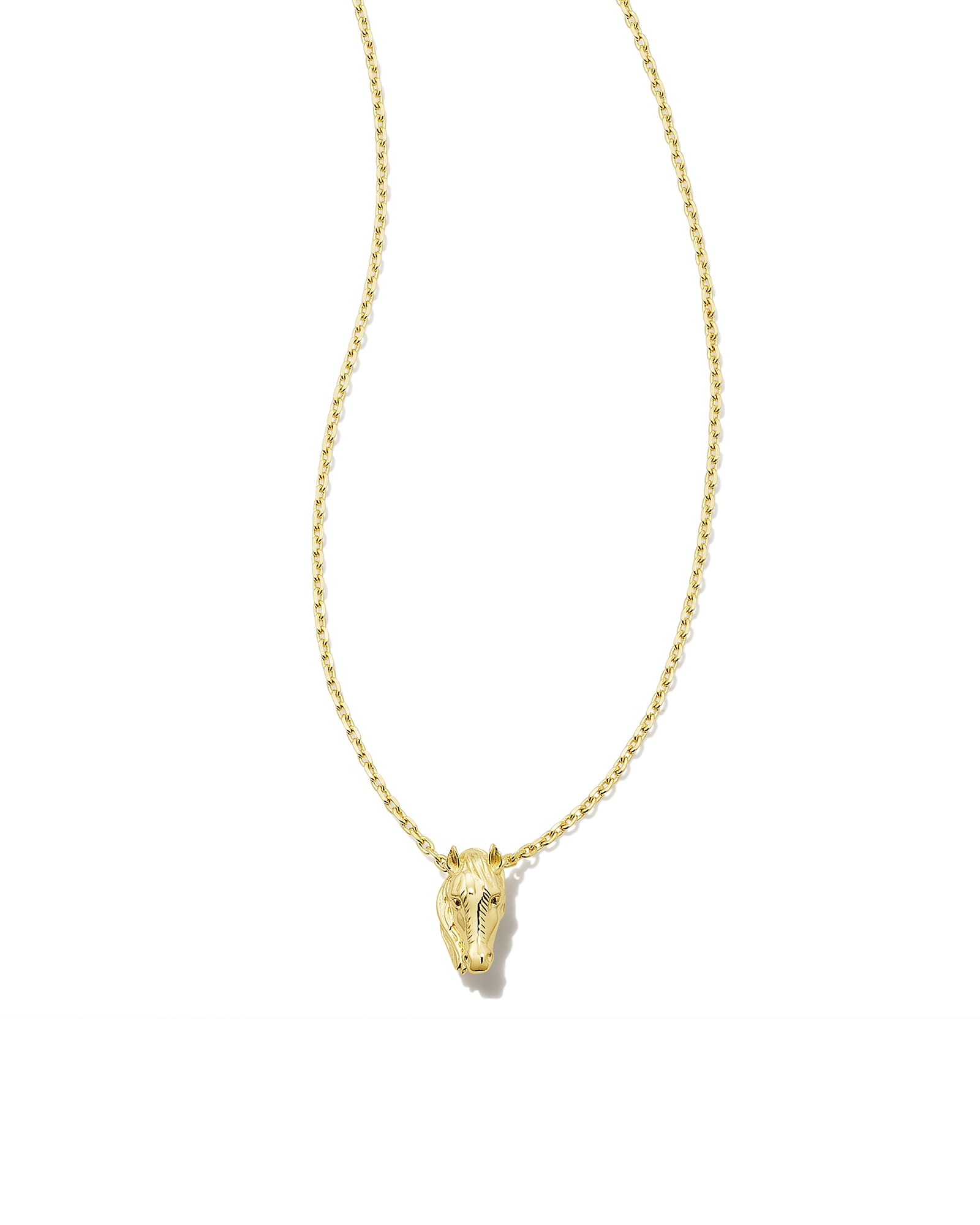 Tiny Beau Short Pendant Necklace in 18k Yellow Gold Vermeil