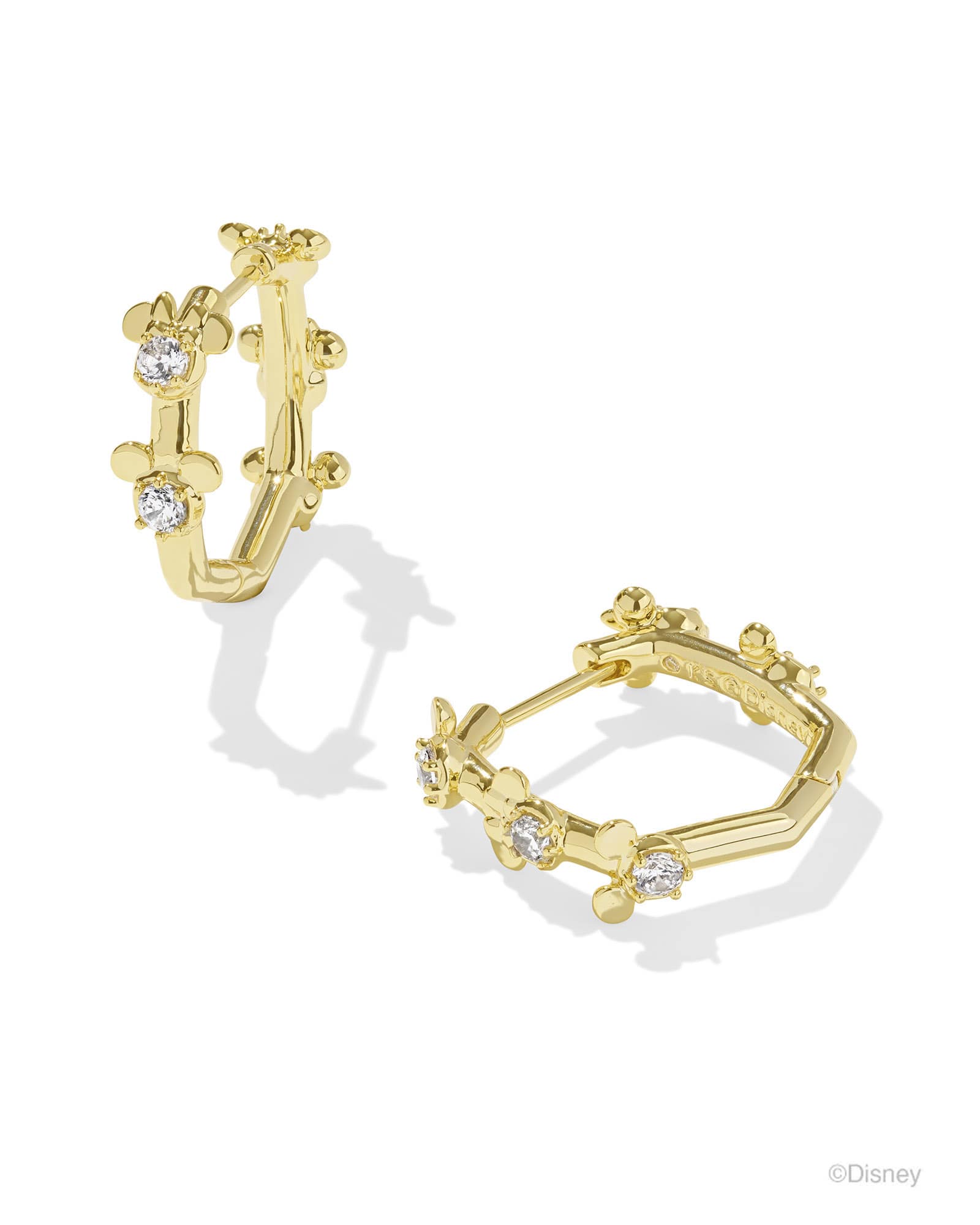 ディズニー x Kendra Scott ミッキー&ミニーフープ ピアス Disney | Kendra Scott Gold Mickey Mouse and Minnie Mouse