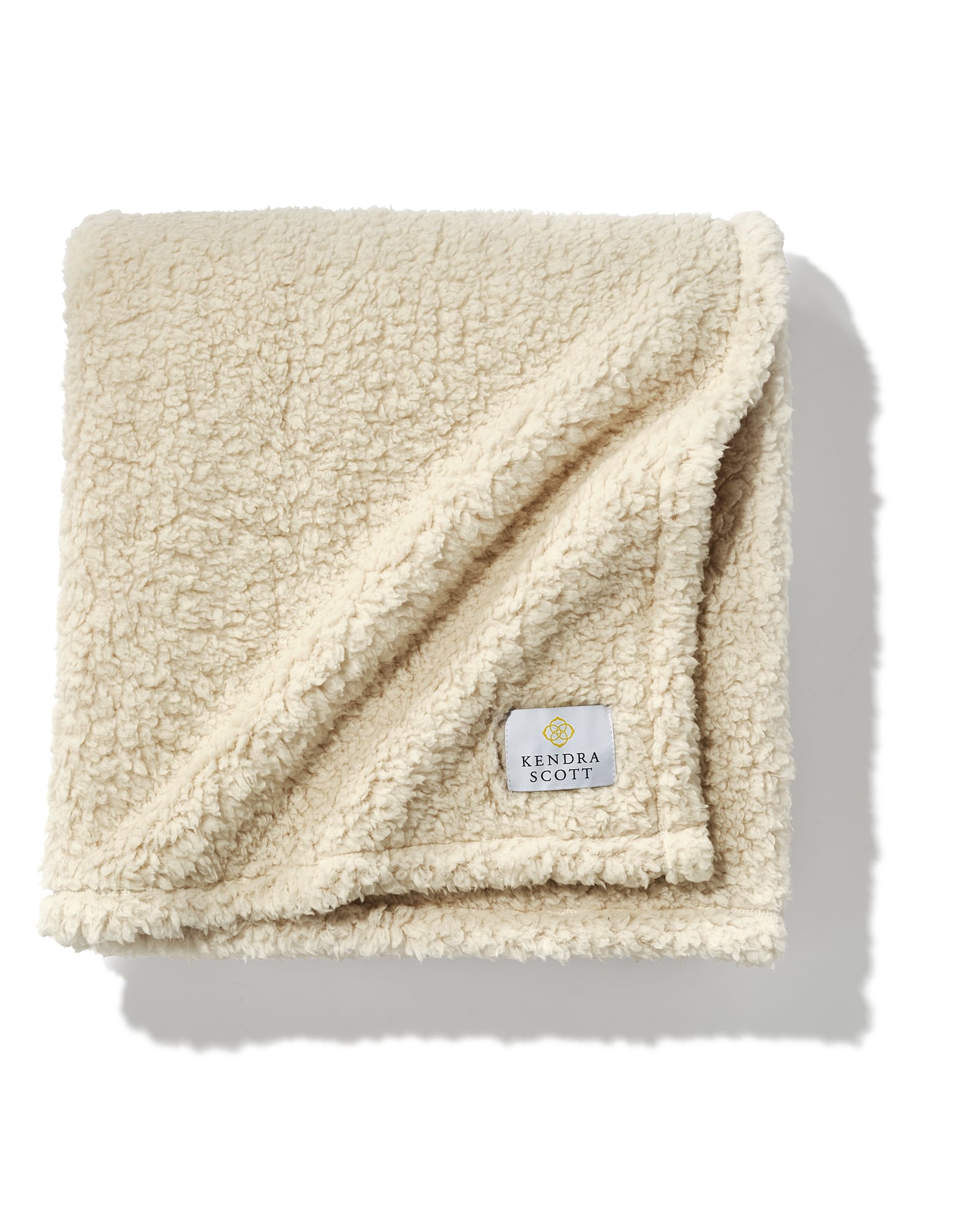 Fleece Blanket in White Sand