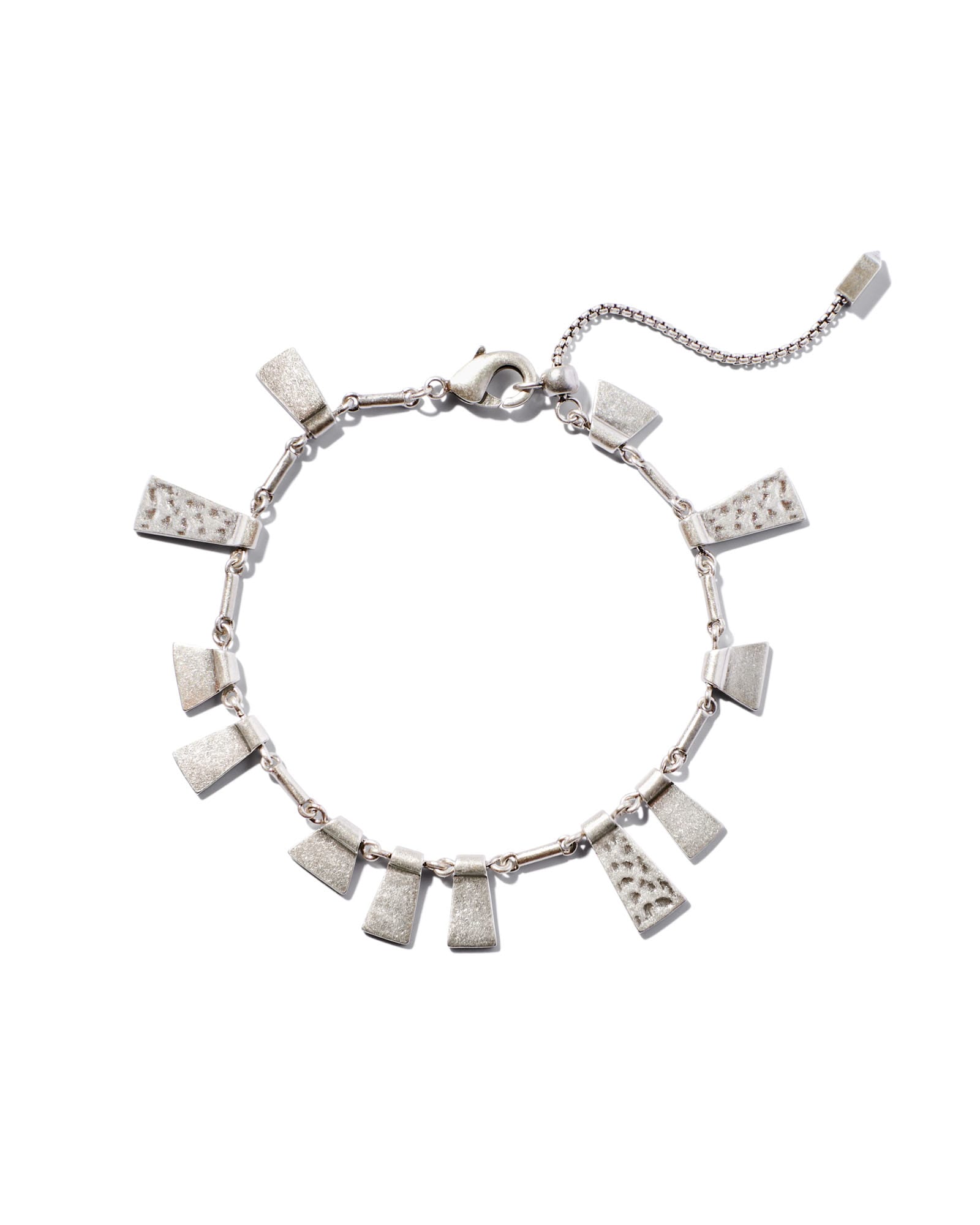 Lynne Delicate Chain Bracelet in Vintage Silver