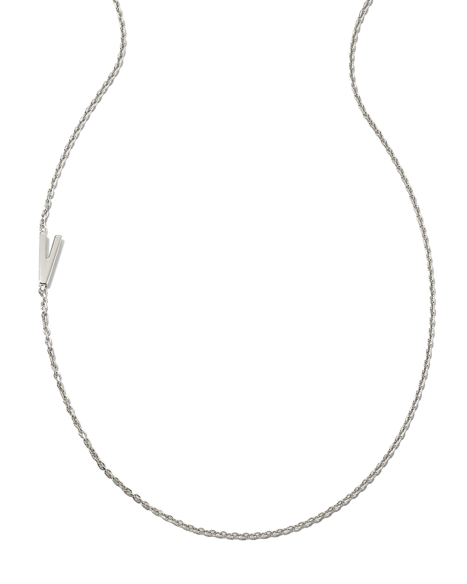 Louis Vuitton Essential V Supple Necklace Silver Metal