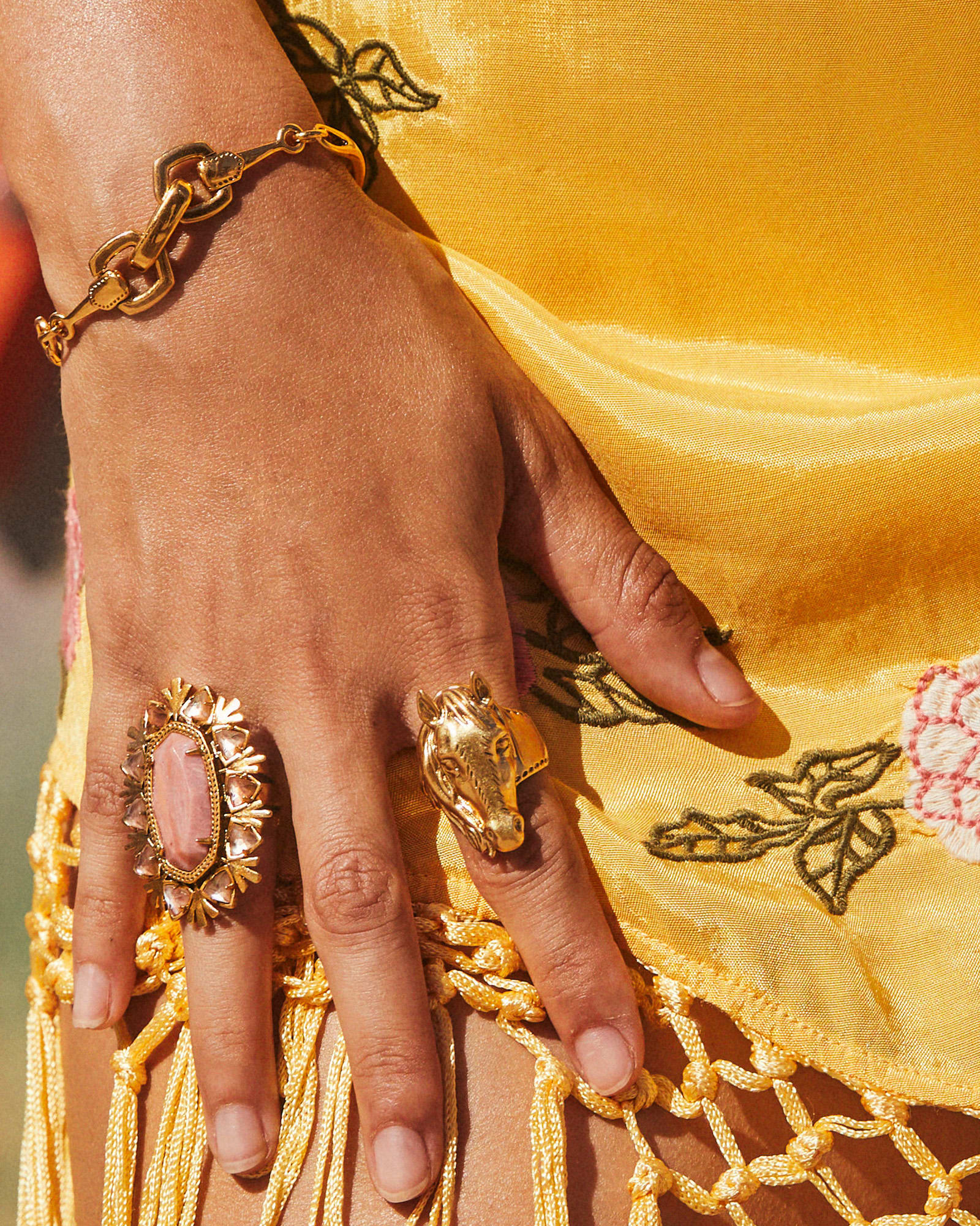 Beau Cuff Bracelet in Vintage Gold