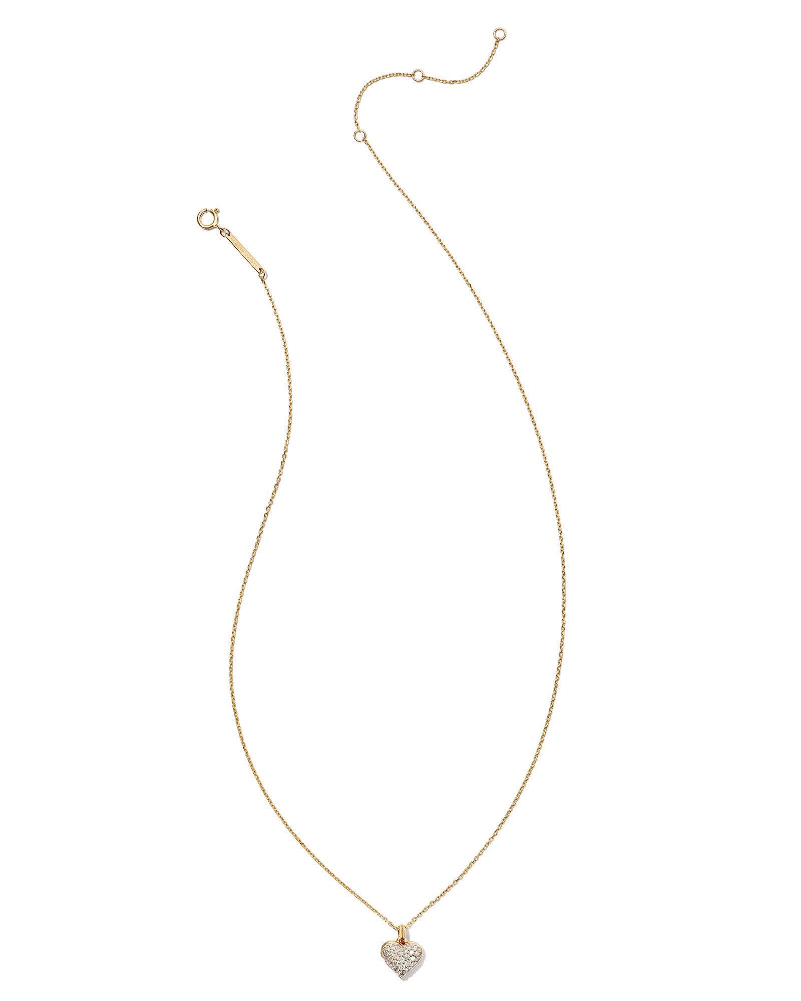 Madeline 14k Yellow Gold Pendant Necklace in White Diamond