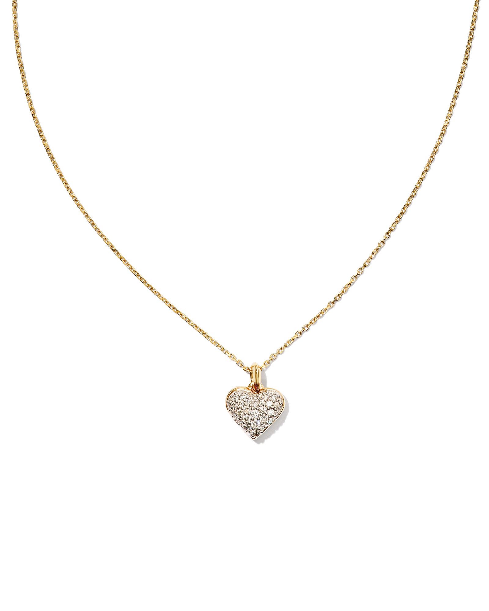 Madeline 14k Yellow Gold Pendant Necklace in White Diamond