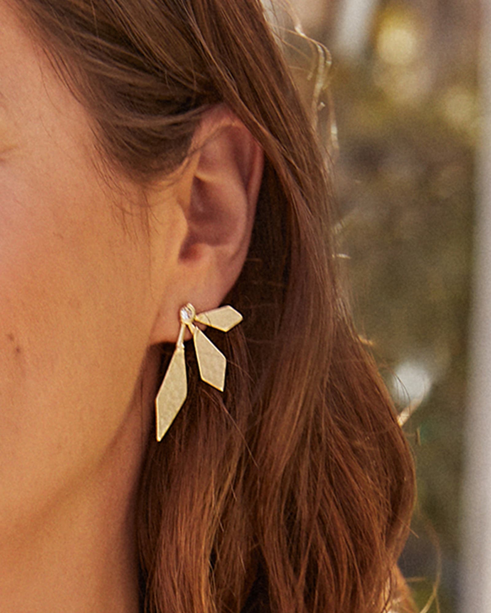 Jayden Stud Earrings in Gold