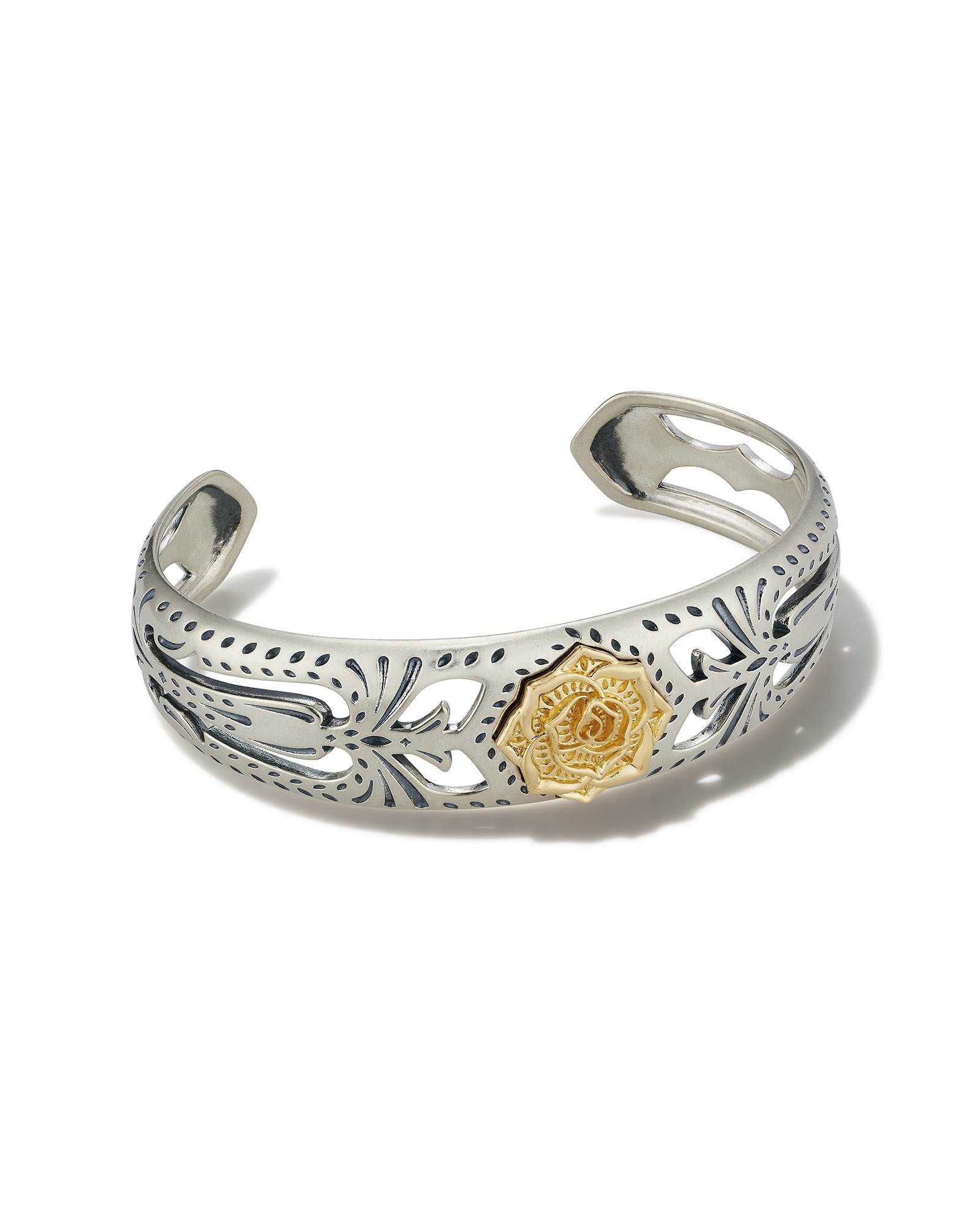 Ansel Rose Cuff Bracelet Mixed Metal